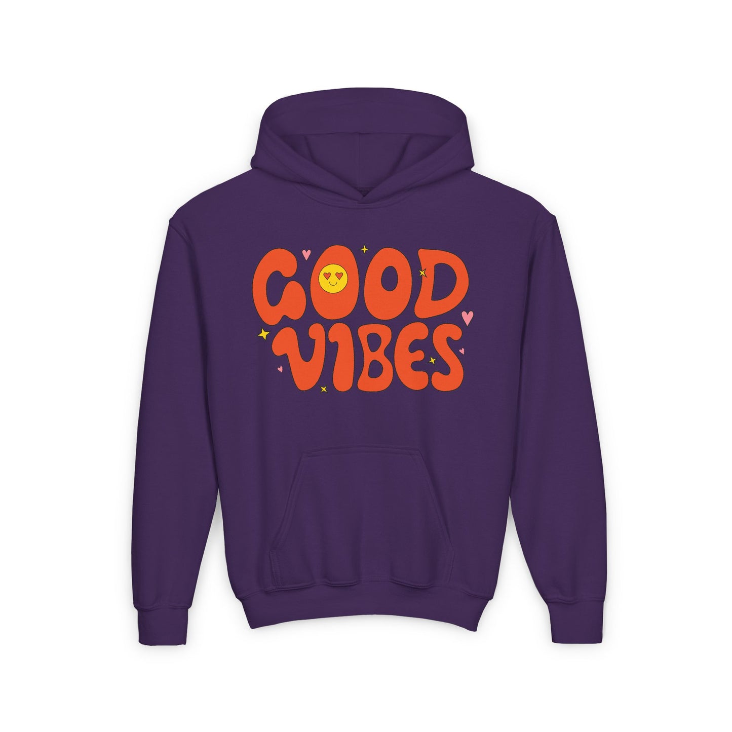 Good Vibes Youth Heavy Blend Hooded Sweatshirt