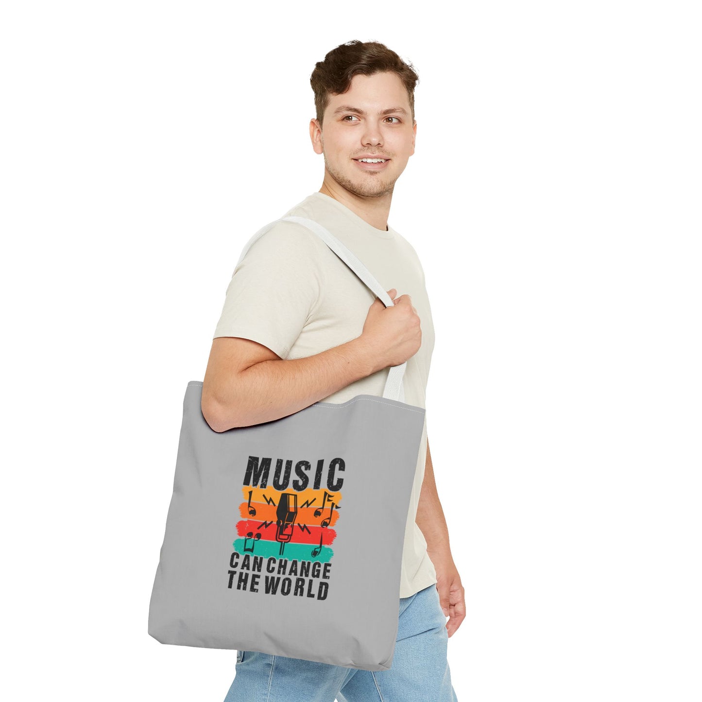 Music Can Change The World Tote Bag (AOP)
