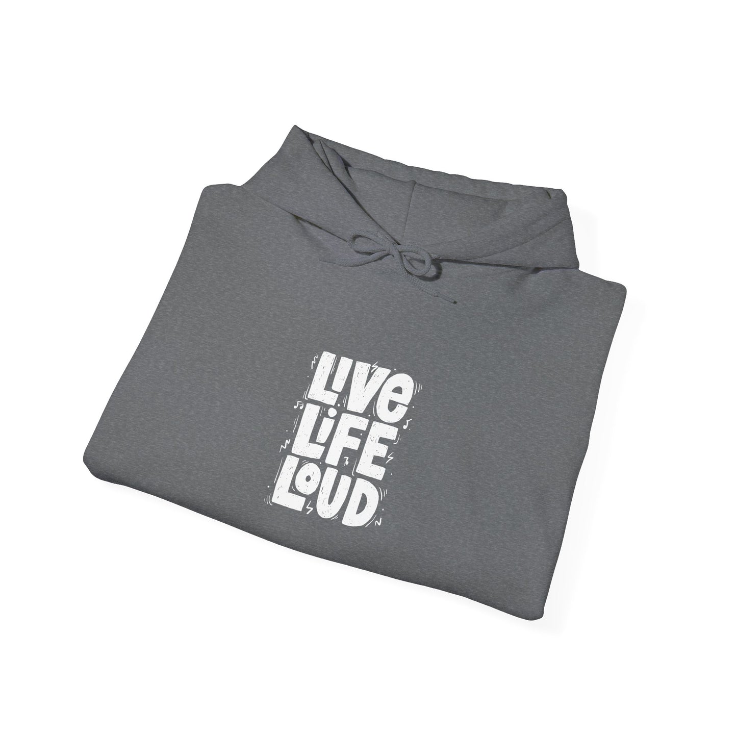 Live Life Loud Unisex Heavy Blend™ Hooded Sweatshirt