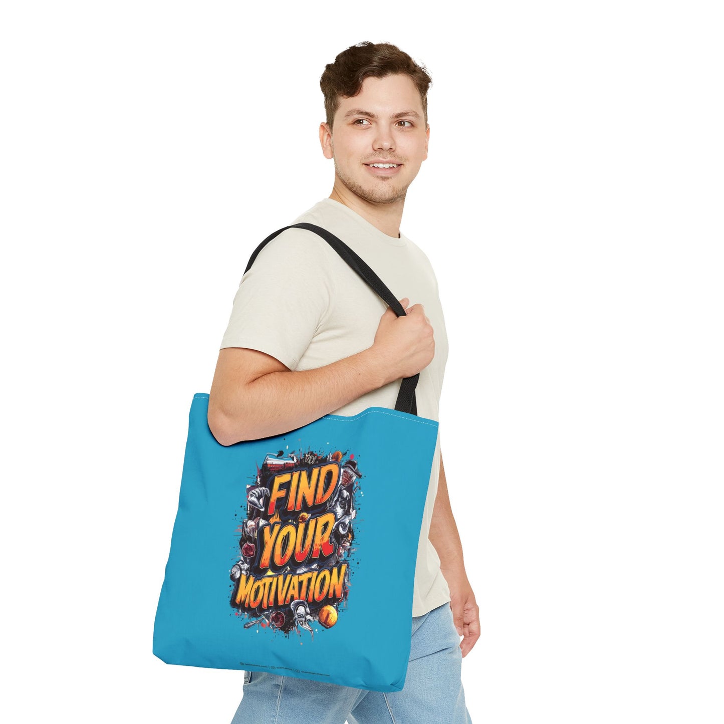Find Your Motivation Tote Bag (AOP)