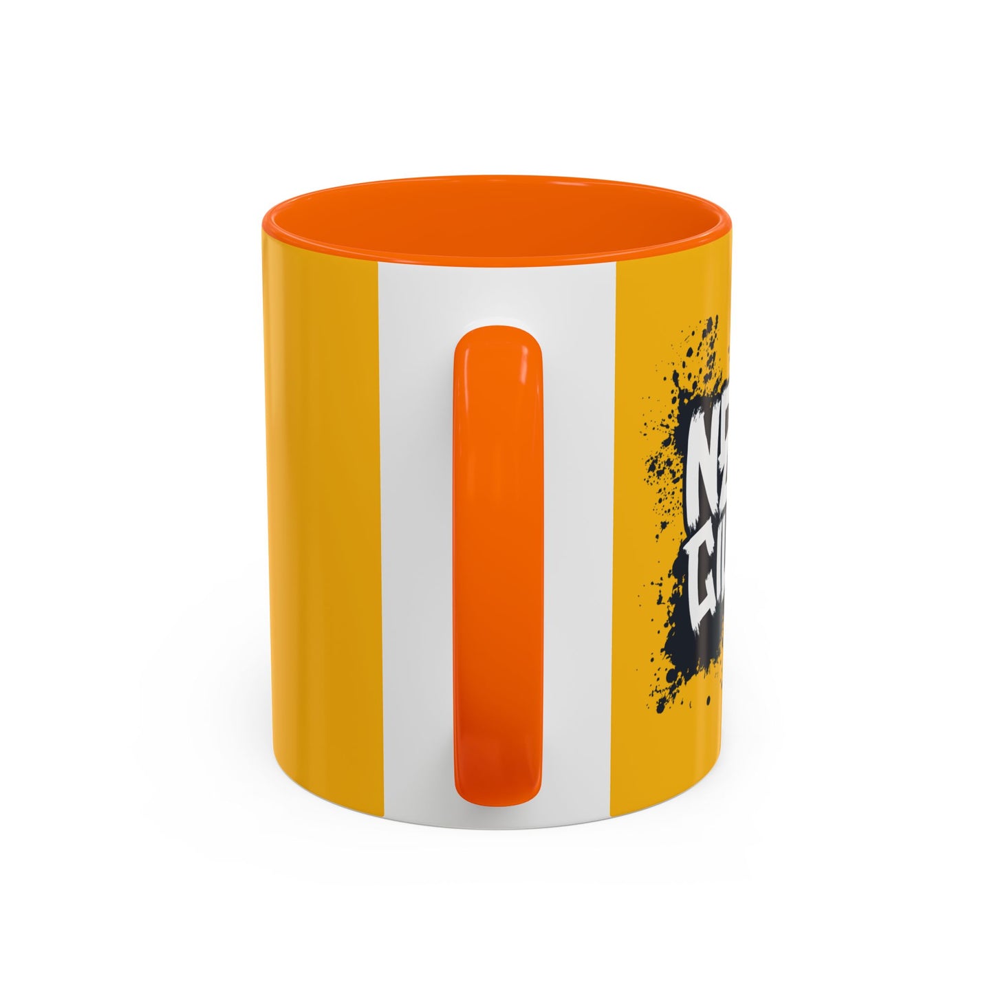 Never Give Up Accent Coffee Mug (11, 15oz)