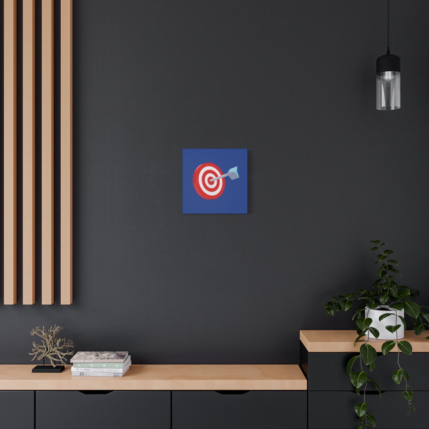 3d Render Arroe Hit The Center Of Target Or Goal Of Success Matte Canvas, Stretched, 1.25"