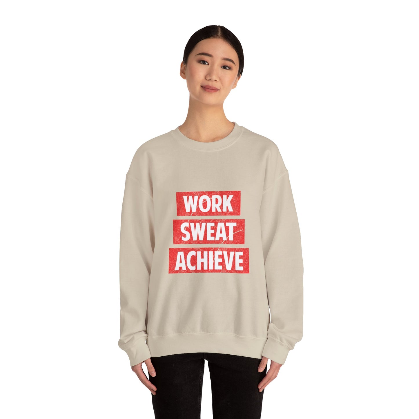 Work Sweat Achieve Unisex Heavy Blend™ Crewneck Sweatshirt