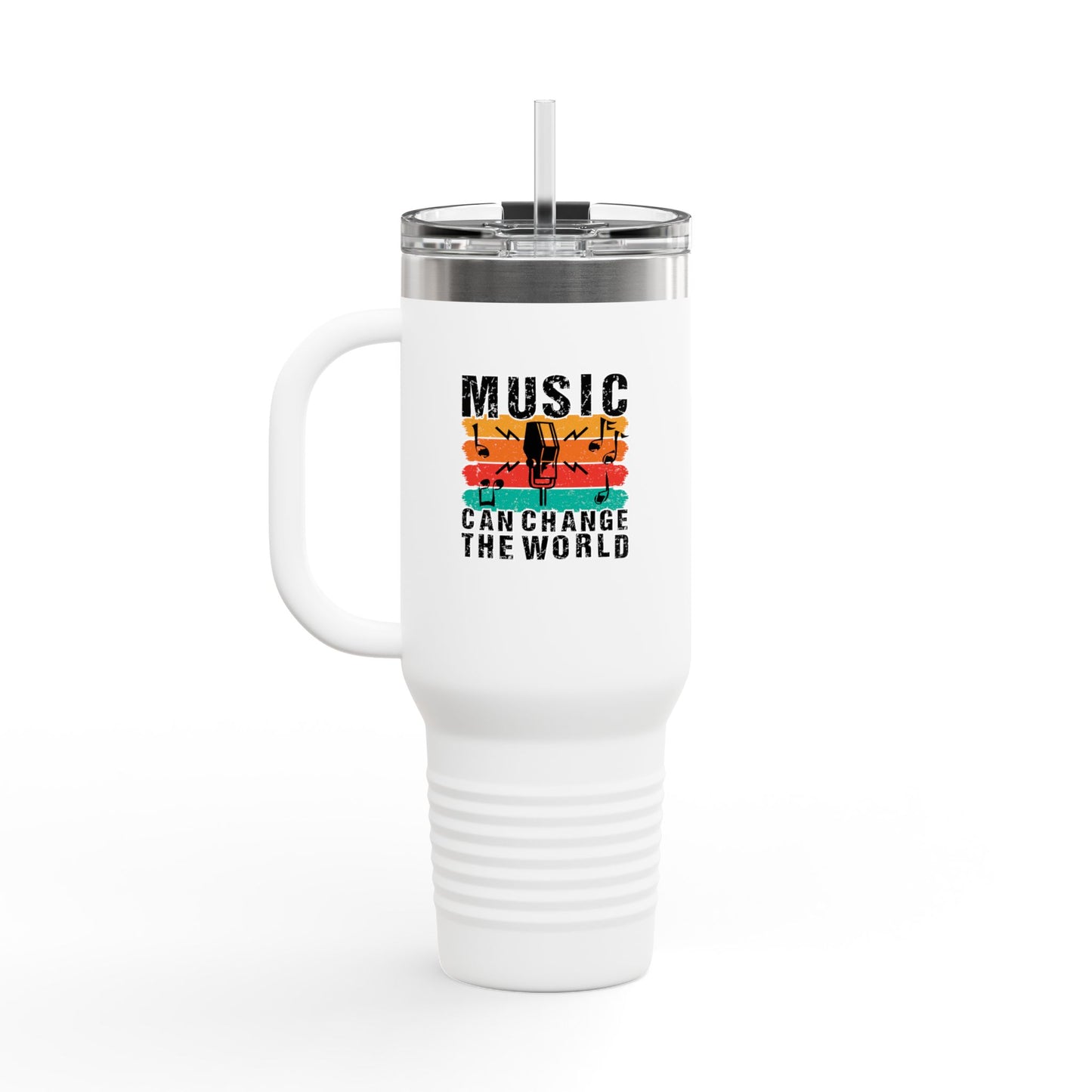 Music Can Change The World Insulated Travel Mug, 40oz