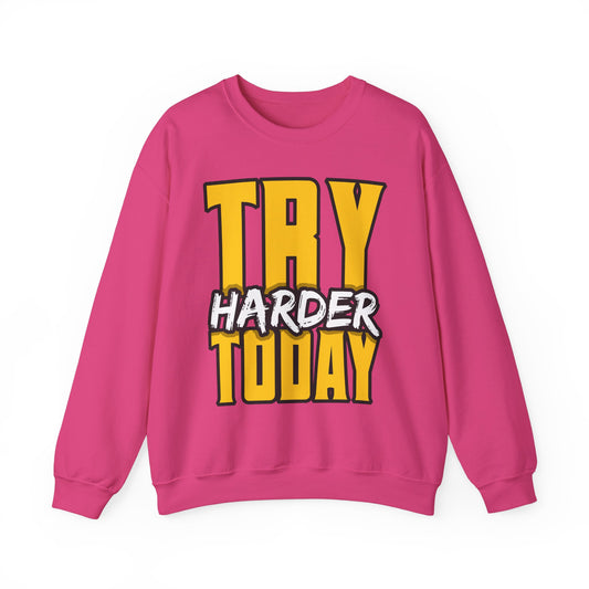 Try Harder Today Unisex Heavy Blend™ Crewneck Sweatshirt