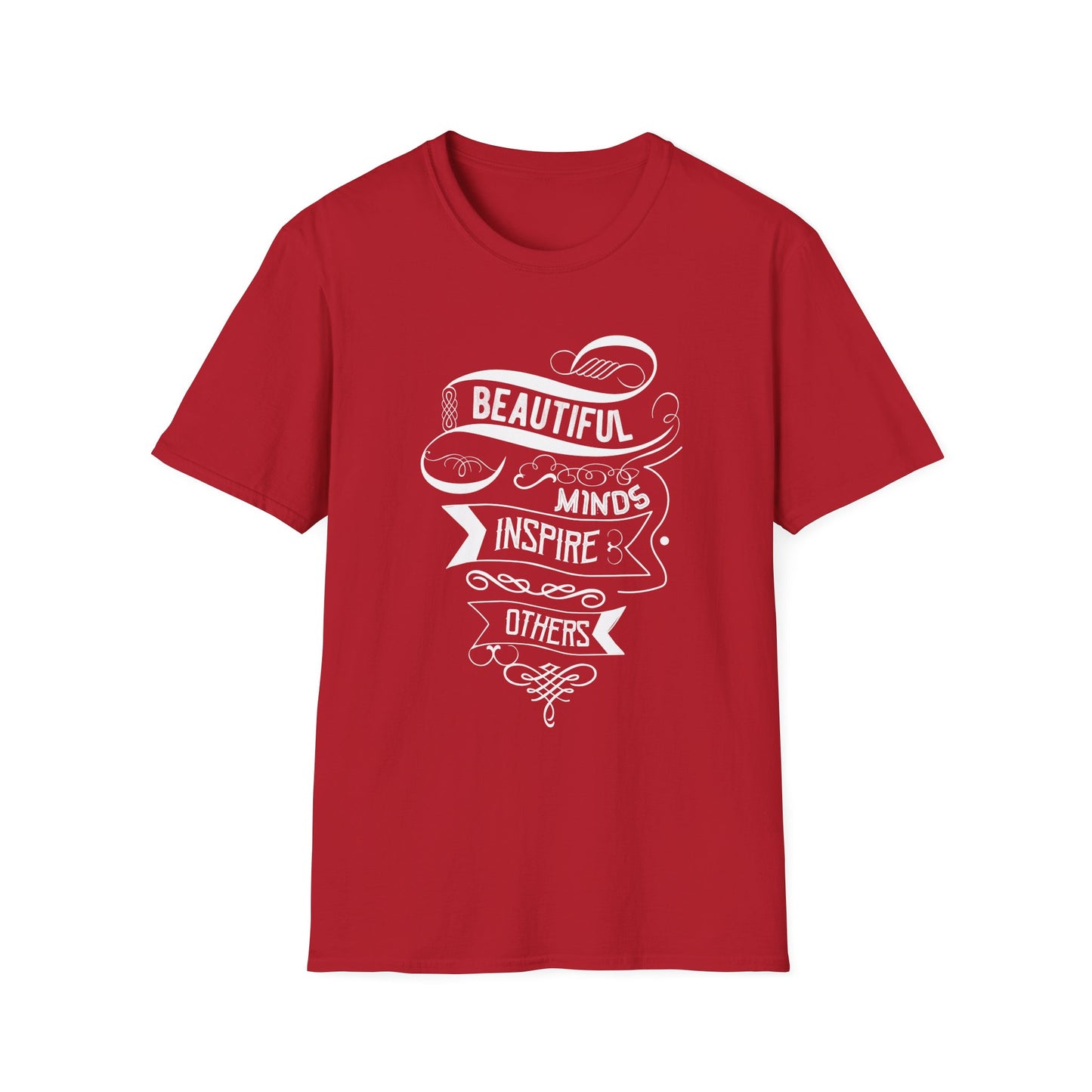 Beautiful Minds Inspire Others Unisex Softstyle T-Shirt
