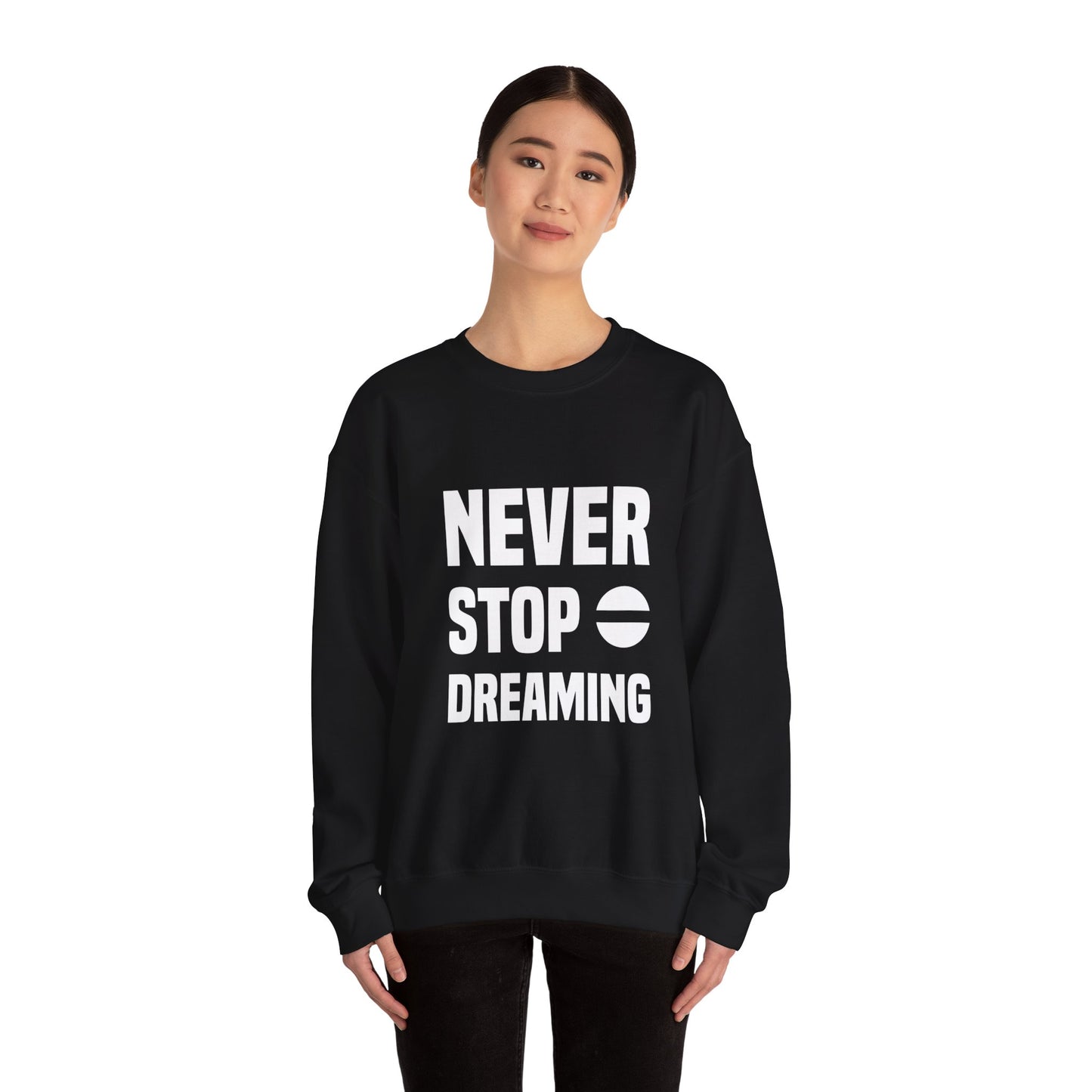 Never Stop Dreaming Unisex Heavy Blend™ Crewneck Sweatshirt