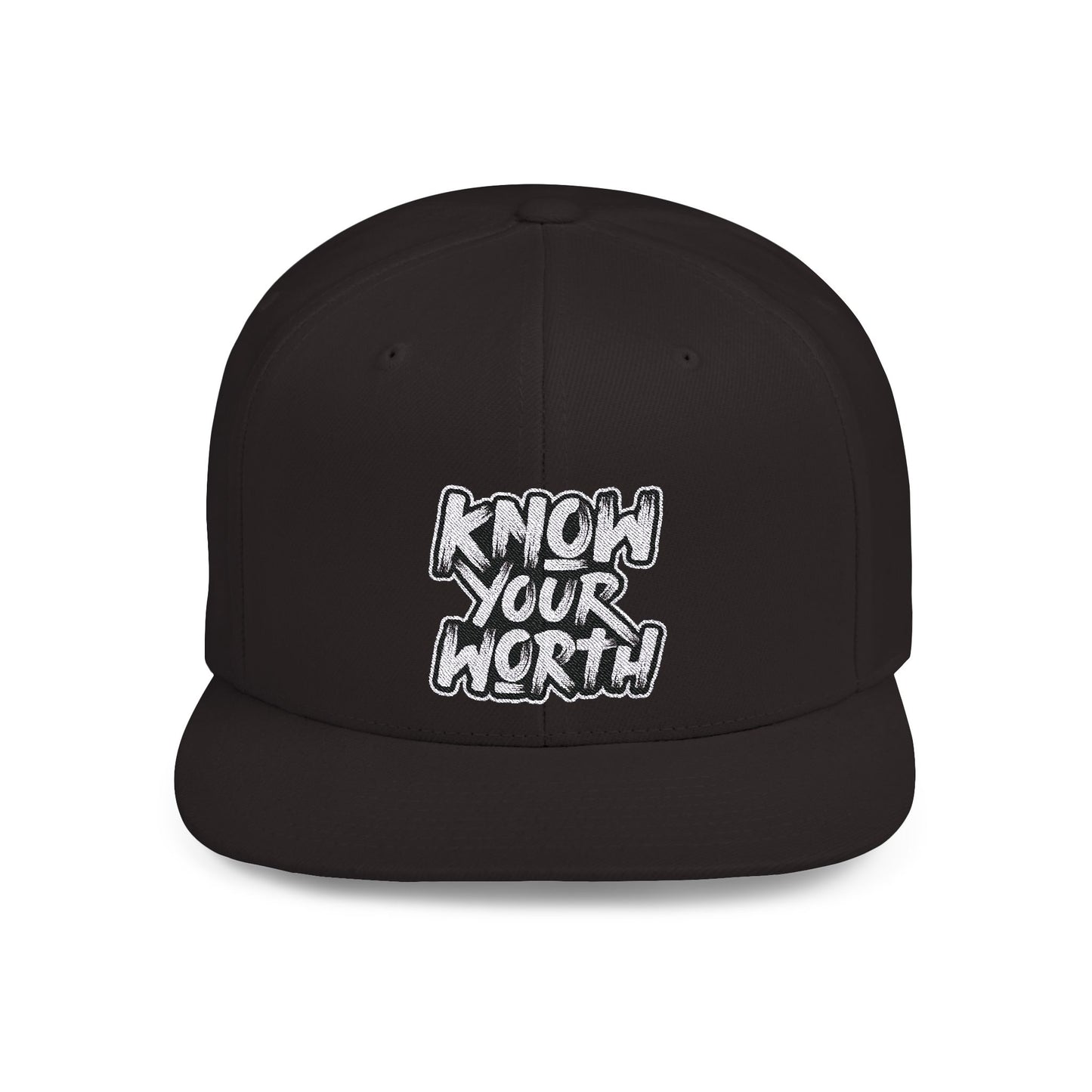 Know Your Worth Flat Bill Snapback