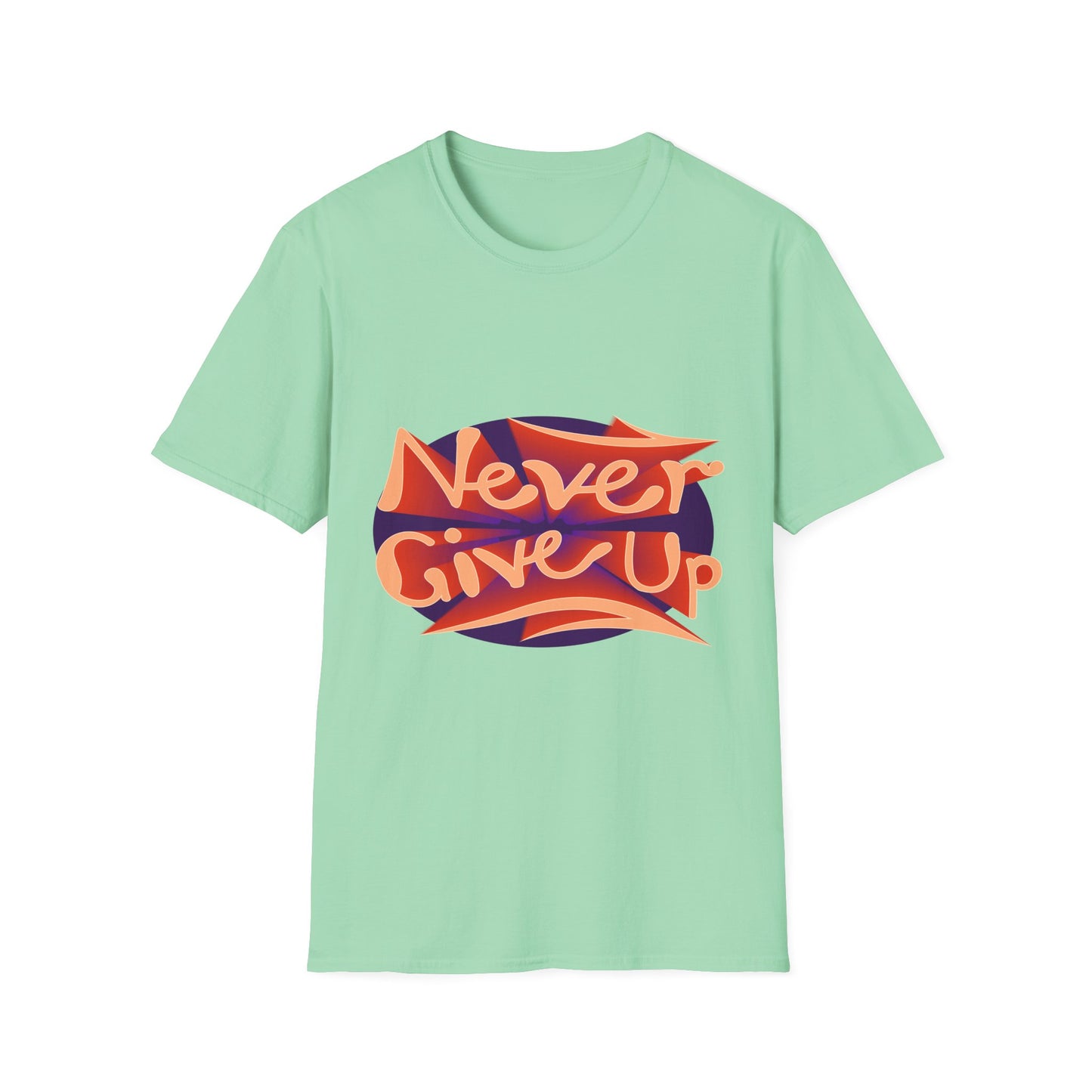 Never Give Up Unisex Softstyle T-Shirt