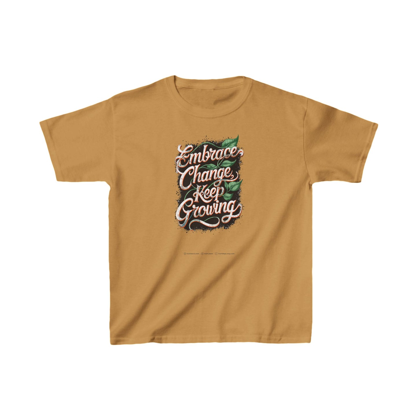 Embrace Change Keep Growing  Kids Heavy Cotton™ Tee