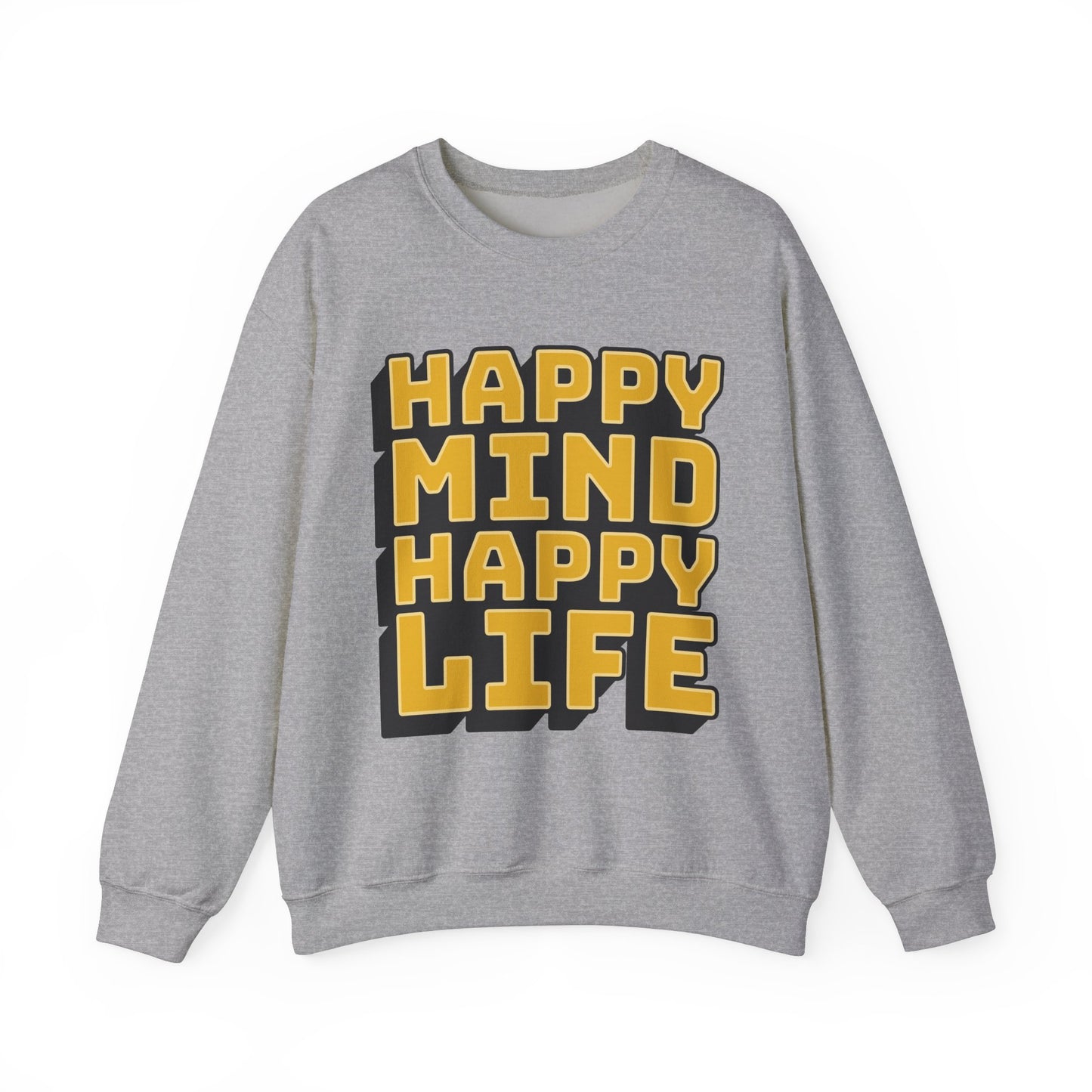 Happy Mind Happy Life Unisex Heavy Blend™ Crewneck Sweatshirt