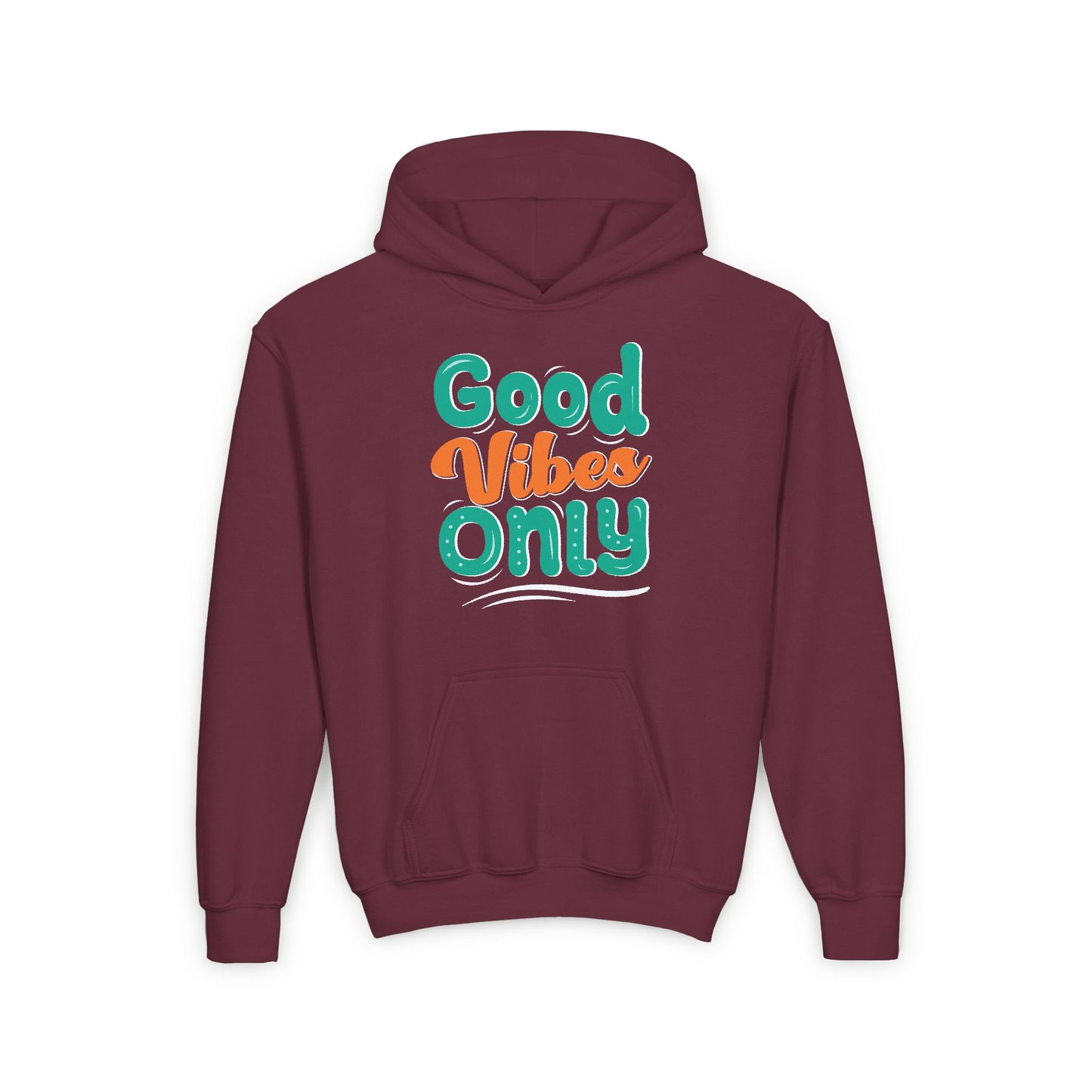 Good Vides Only Youth Heavy Blend Hooded Sweatshirt