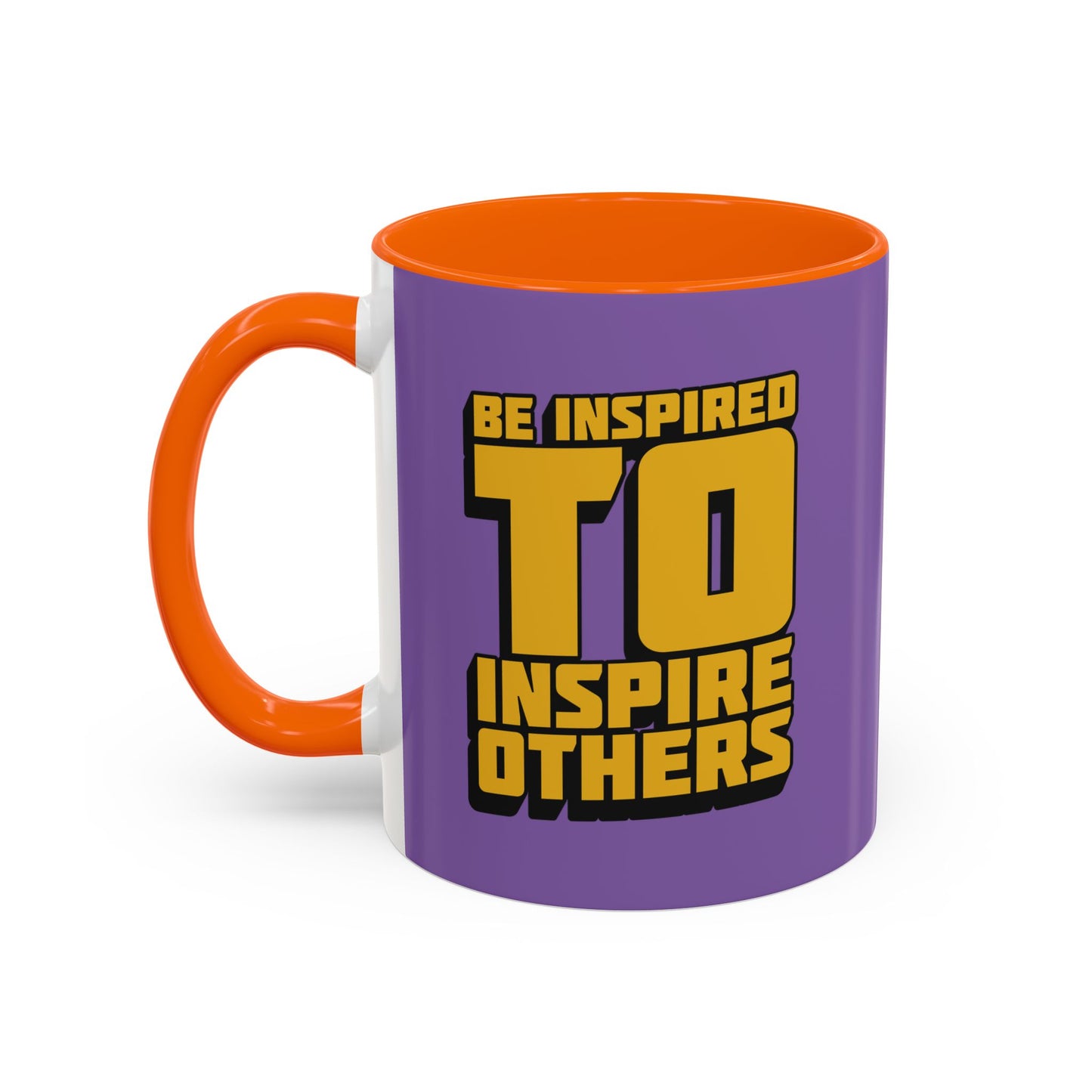 Be Inspired To Inspire Others Accent Coffee Mug (11, 15oz)