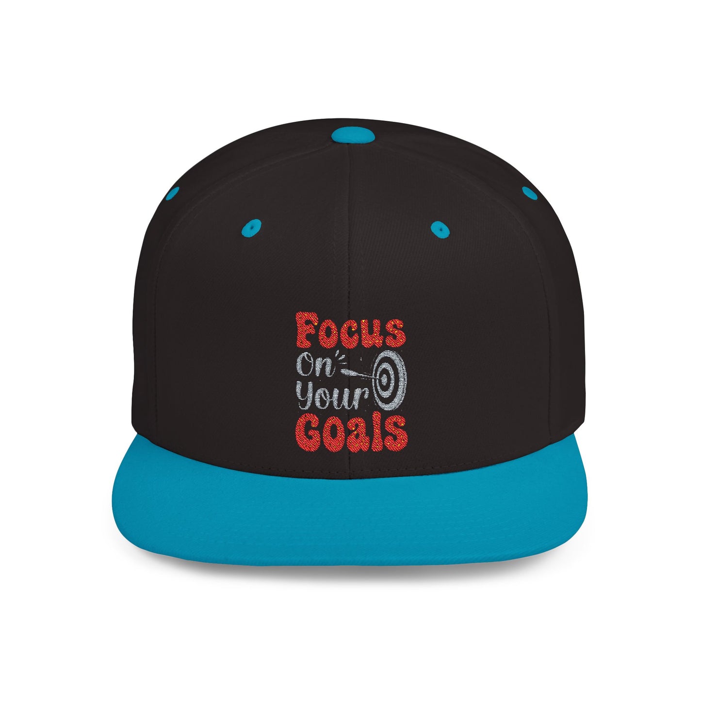 Focus On Your Goals Flat Bill Snapback