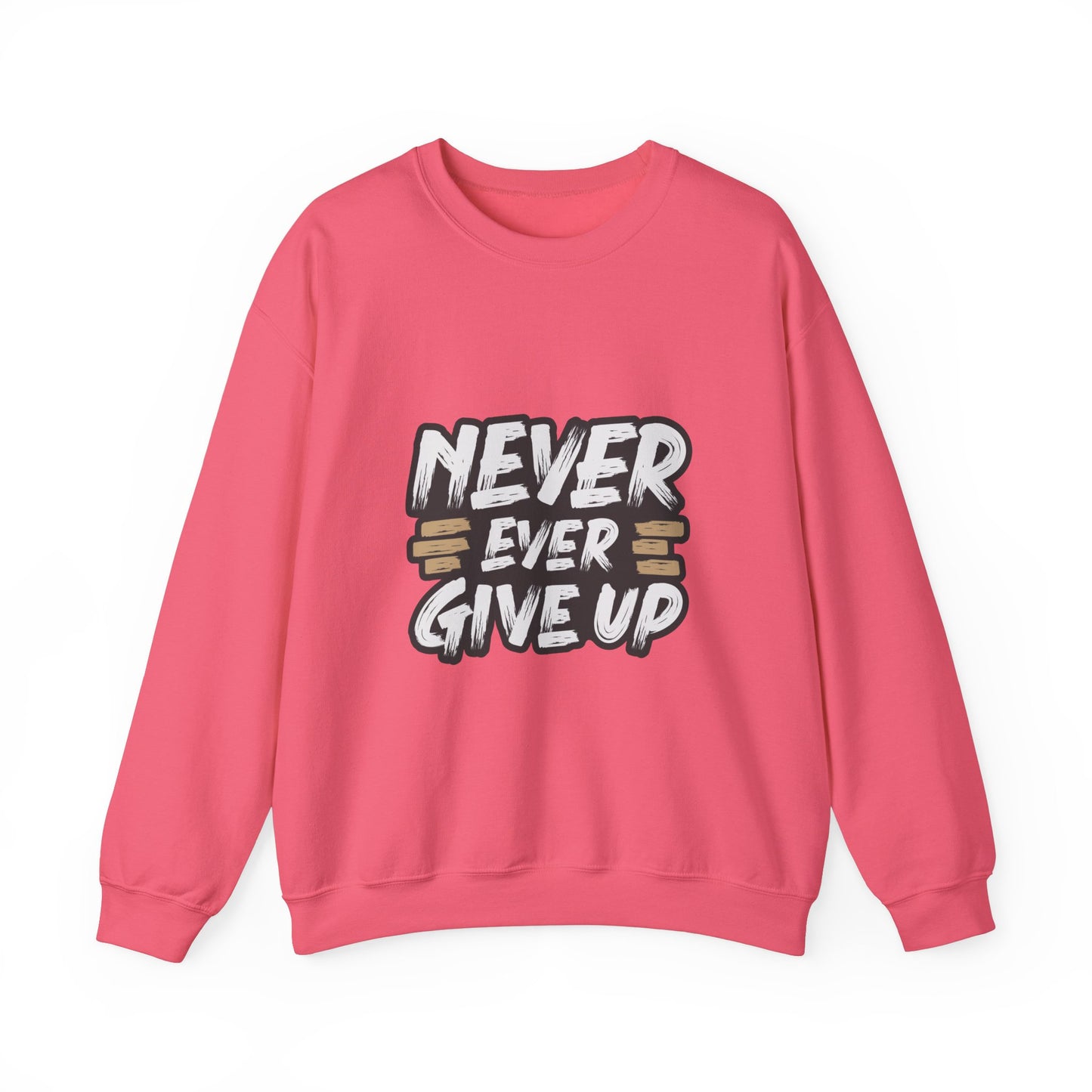 Never Ever Give Up Unisex Heavy Blend™ Crewneck Sweatshirt