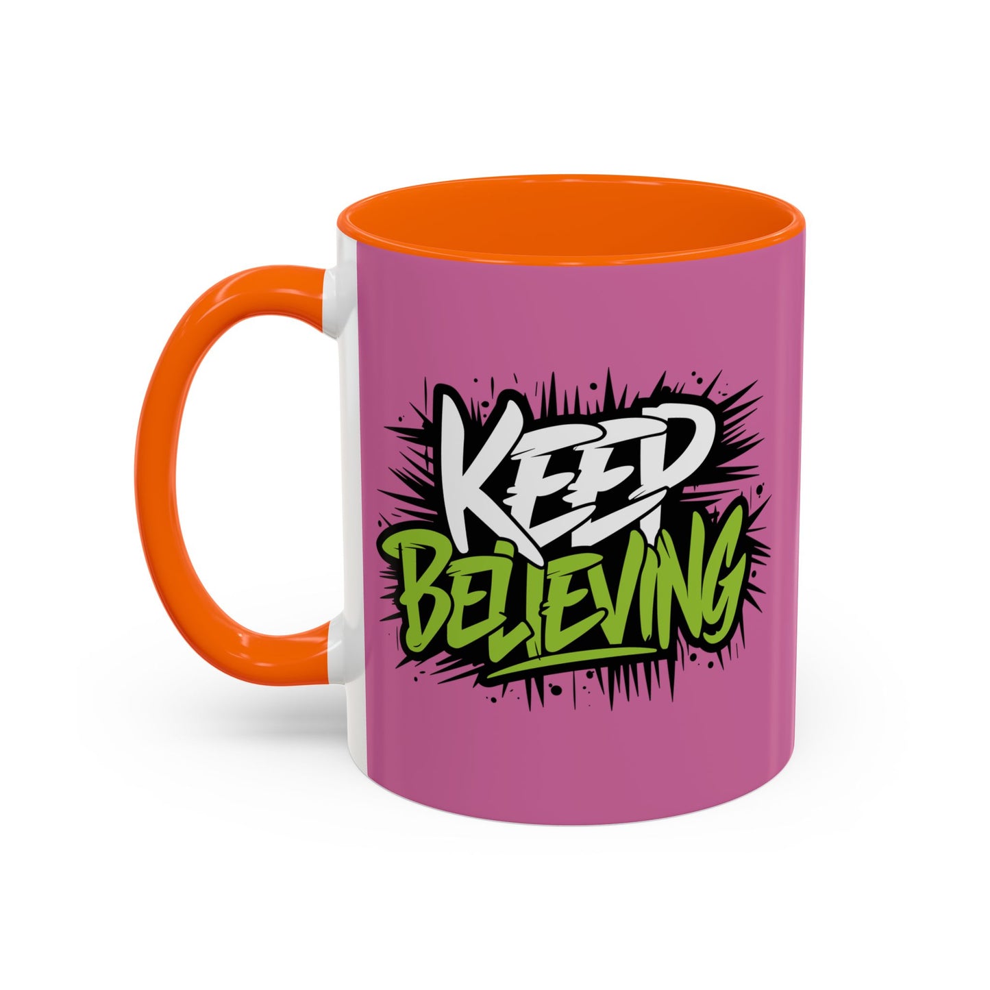Keep Believing Accent Coffee Mug (11, 15oz)