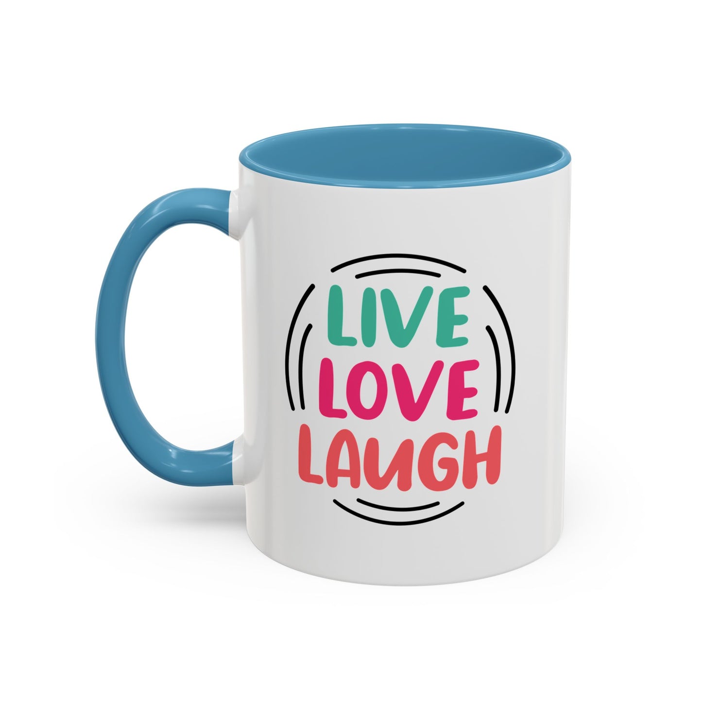 Live Love Laugh Accent Coffee Mug (11, 15oz)