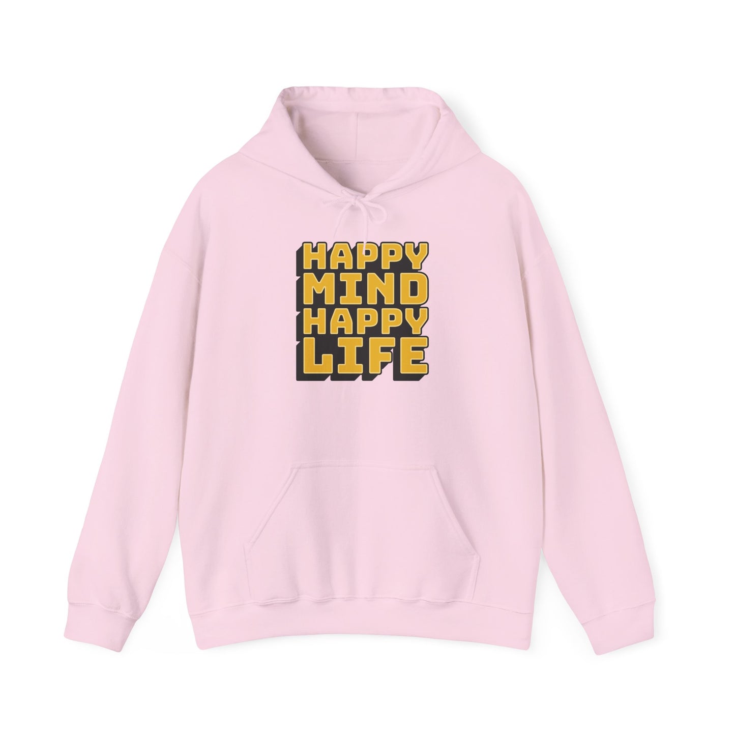 Happy Mind Happy Life Unisex Heavy Blend™ Hooded Sweatshirt