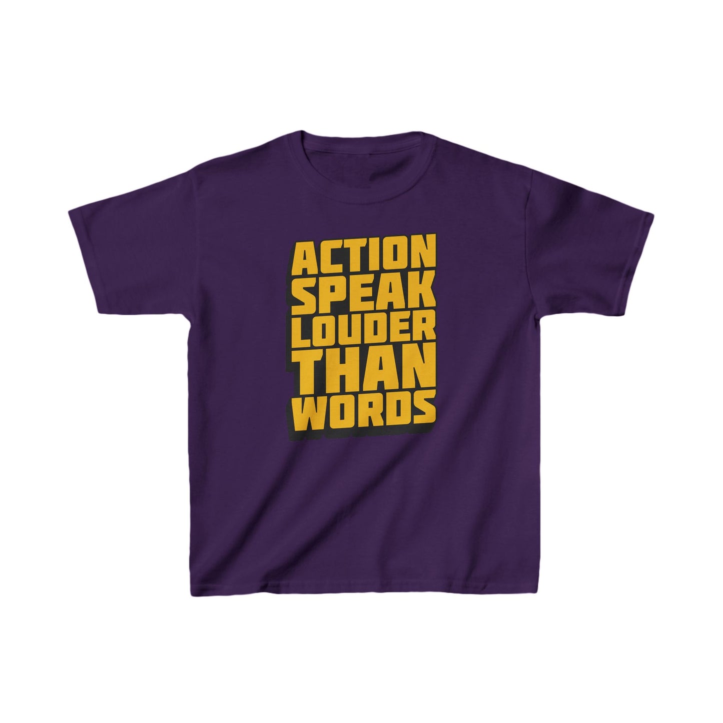 Action Speak Louder Than Words Kids Heavy Cotton™ Tee