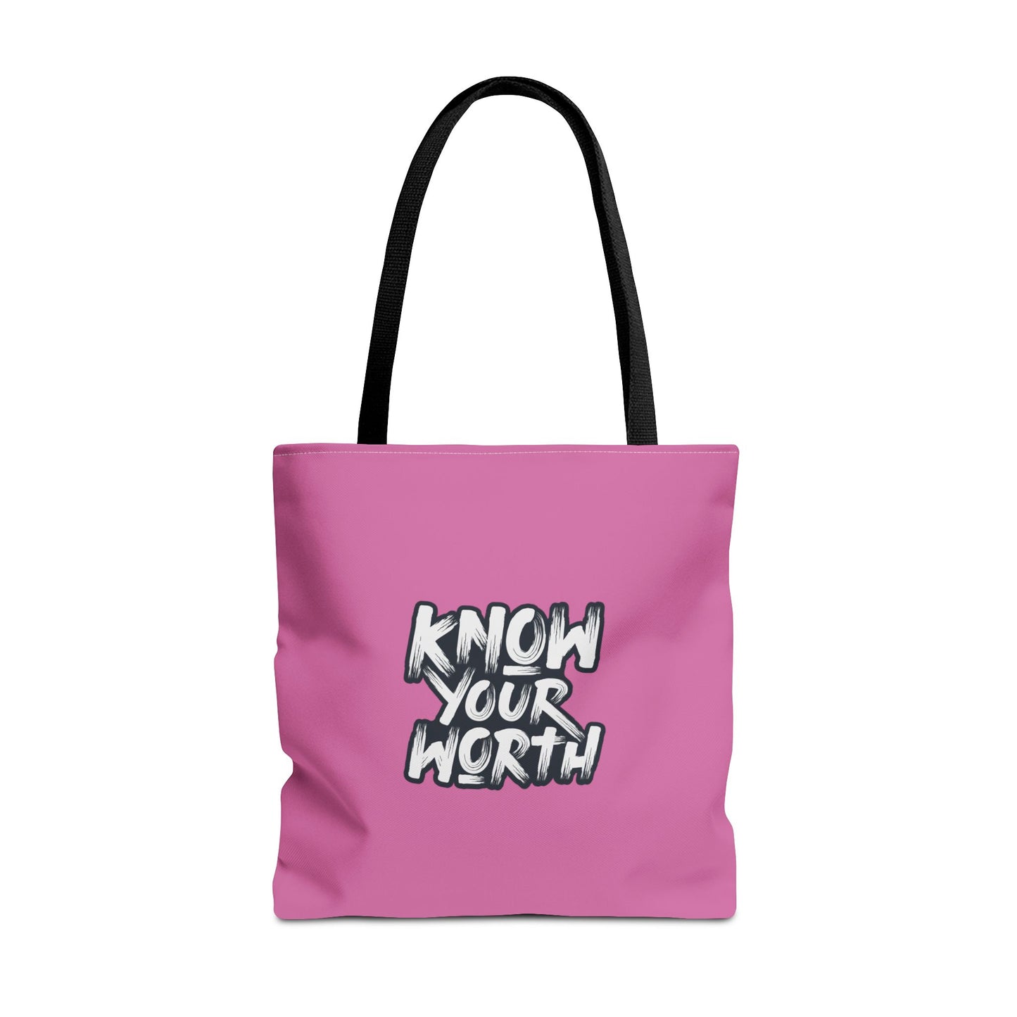 Know Your Worth Tote Bag (AOP)