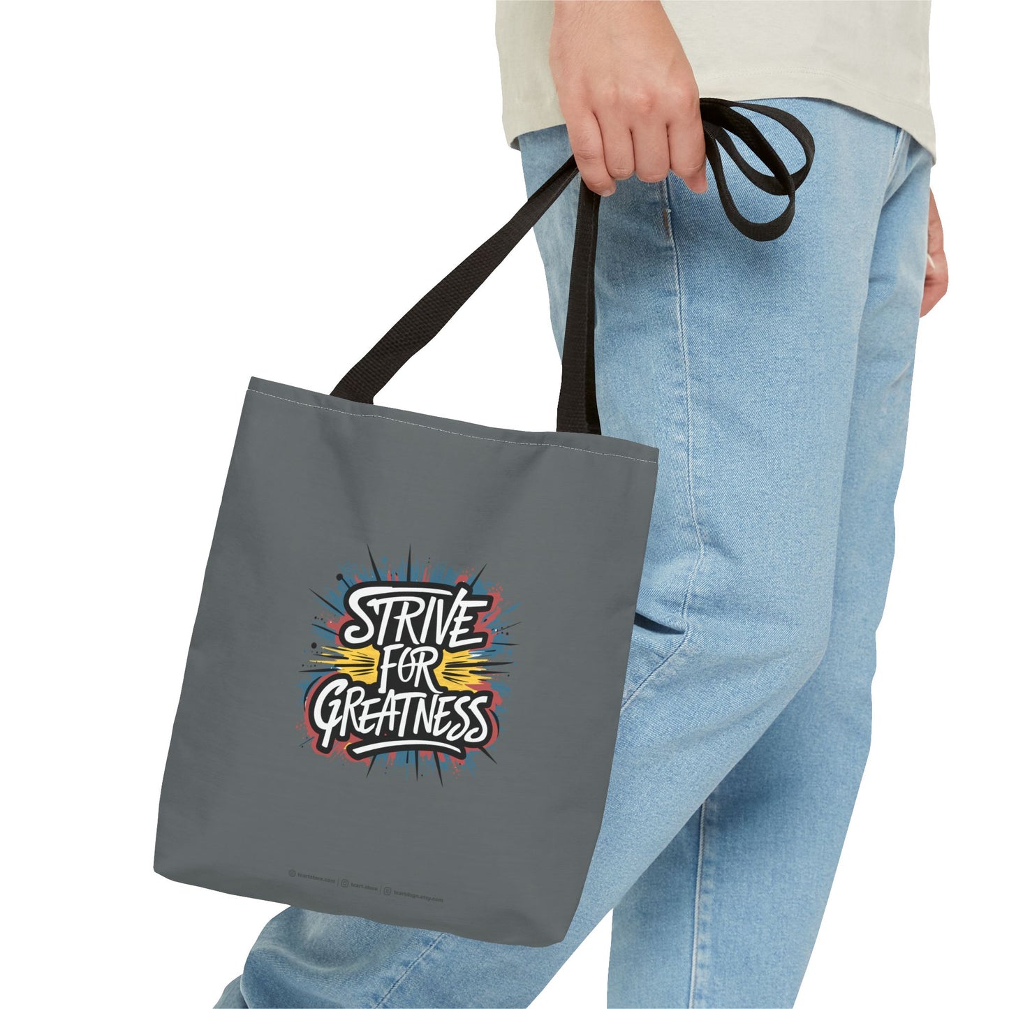 Strive For Greatness Tote Bag (AOP)