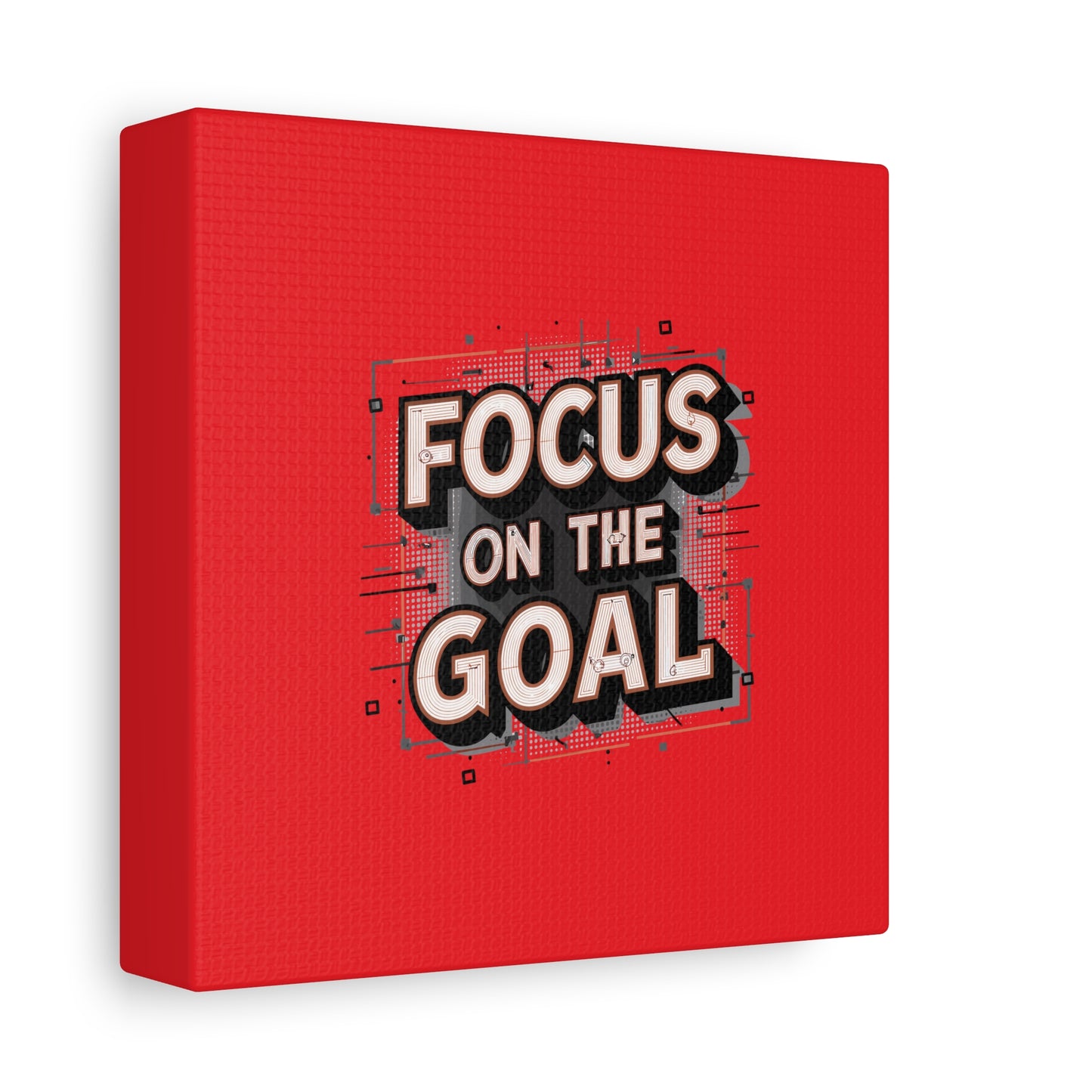 Focus On The Goal Matte Canvas, Stretched, 1.25"