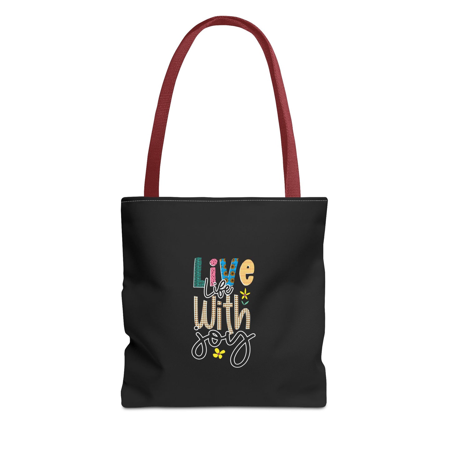 Live Life With Joy Tote Bag (AOP)