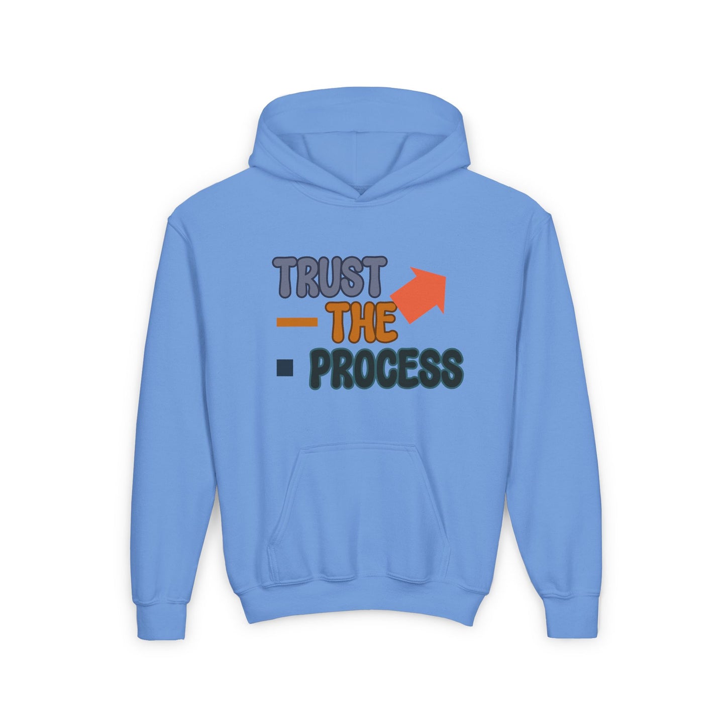 Trust The ProcessTrust The Process Youth Heavy Blend Hooded Sweatshirt