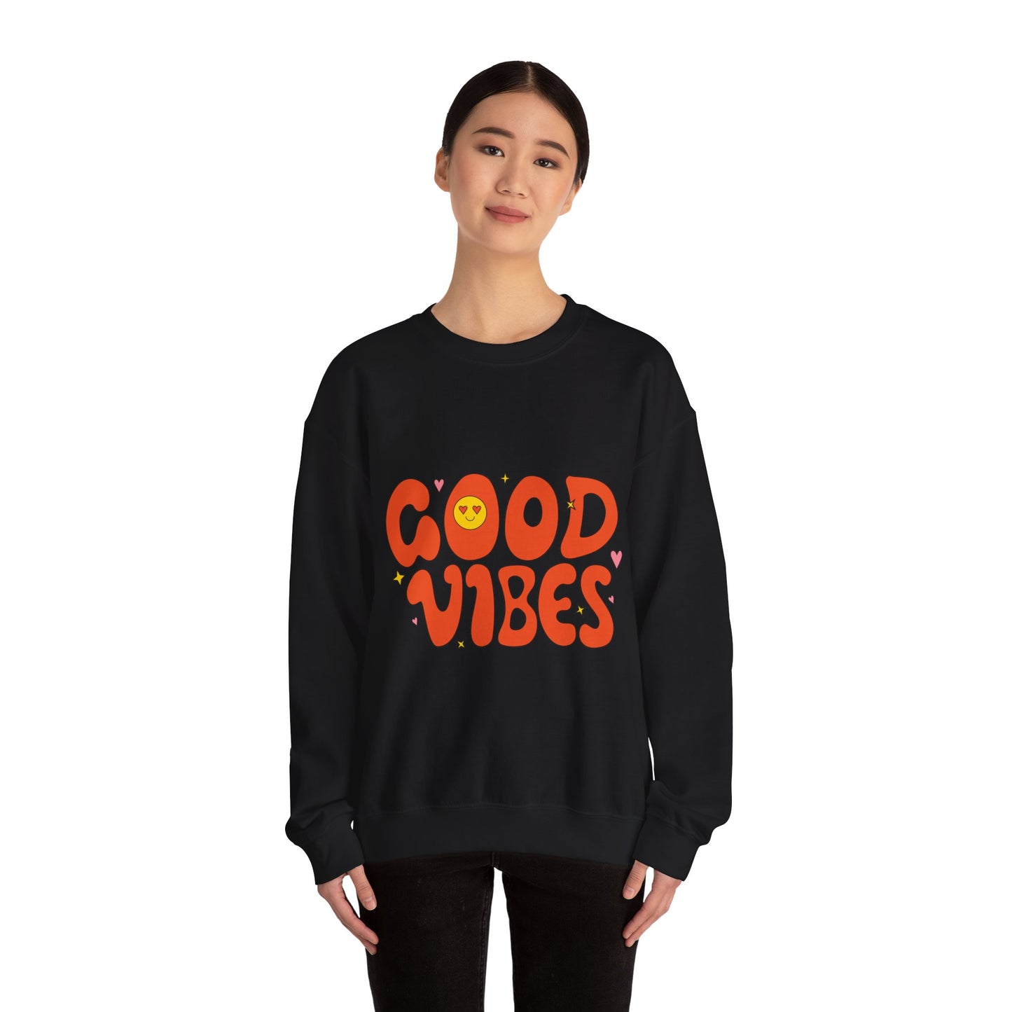 Good Vibes Unisex Heavy Blend™ Crewneck Sweatshirt