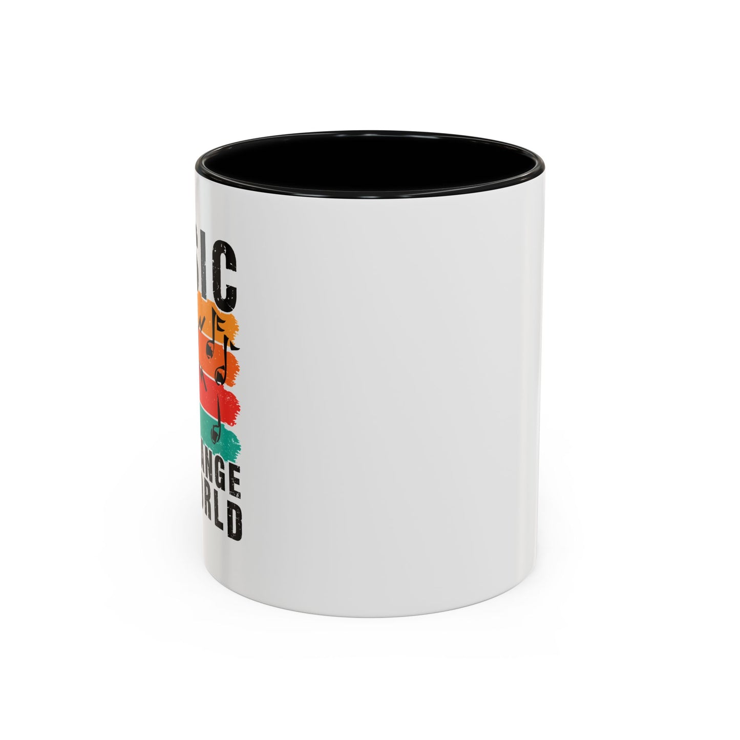 Music Can Change The World Accent Coffee Mug (11, 15oz)