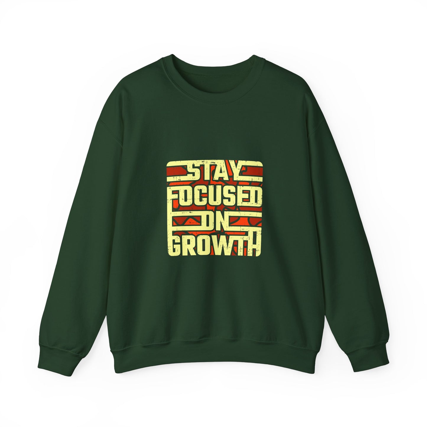 Stay Focused On Growth Unisex Heavy Blend™ Crewneck Sweatshirt