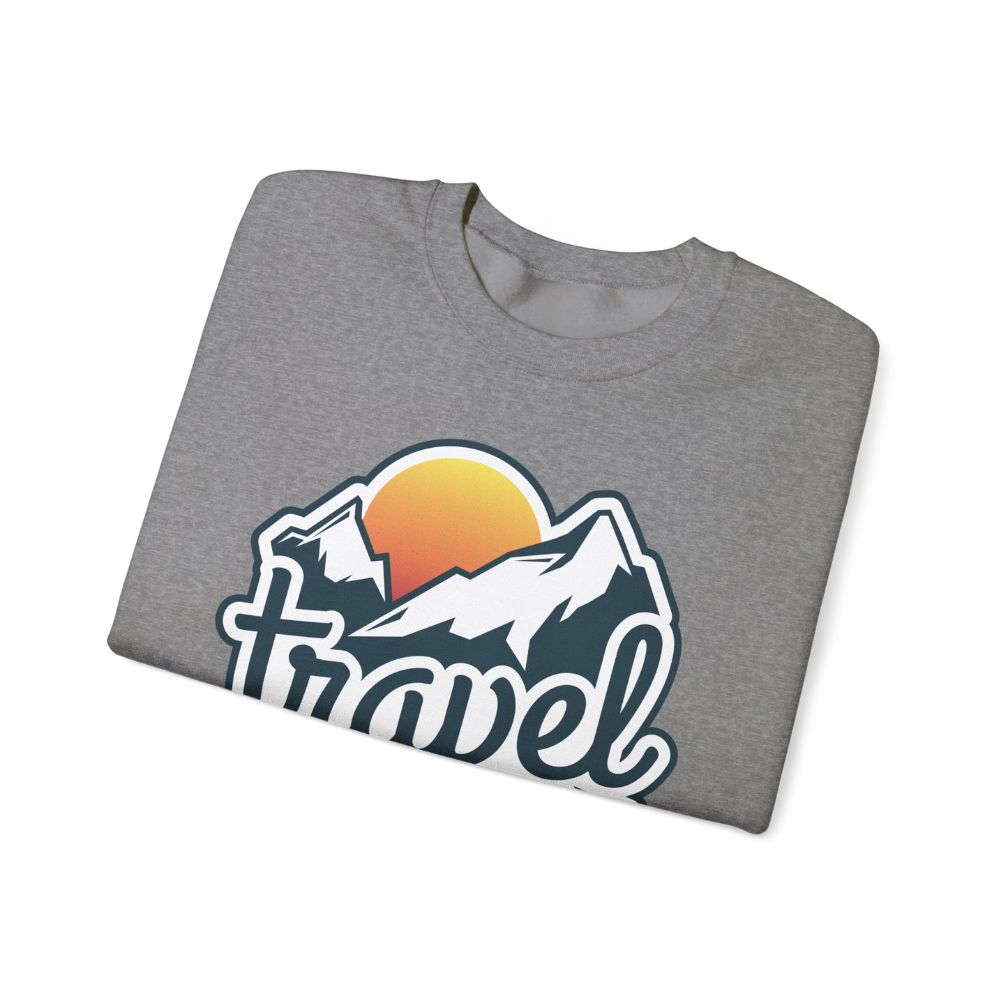 Travel Is My Therapy Unisex Heavy Blend™ Crewneck Sweatshirt