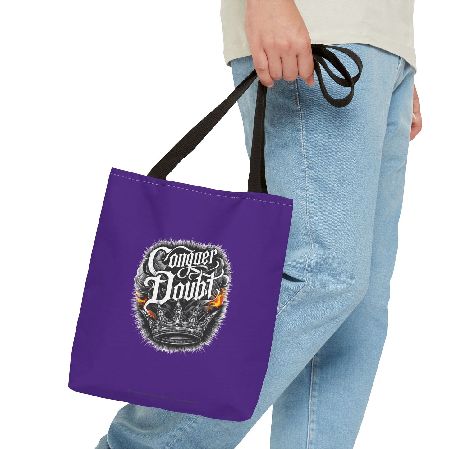Conquer Doubt Tote Bag (AOP)