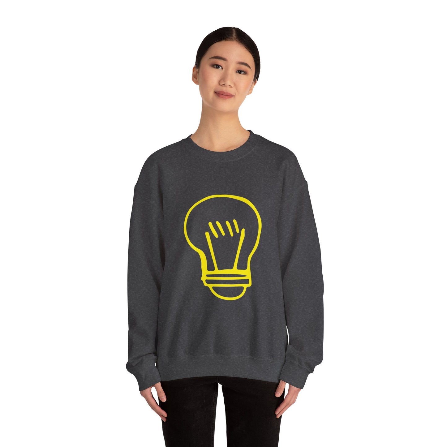 Drawing Light Bulb Unisex Heavy Blend™ Crewneck Sweatshirt