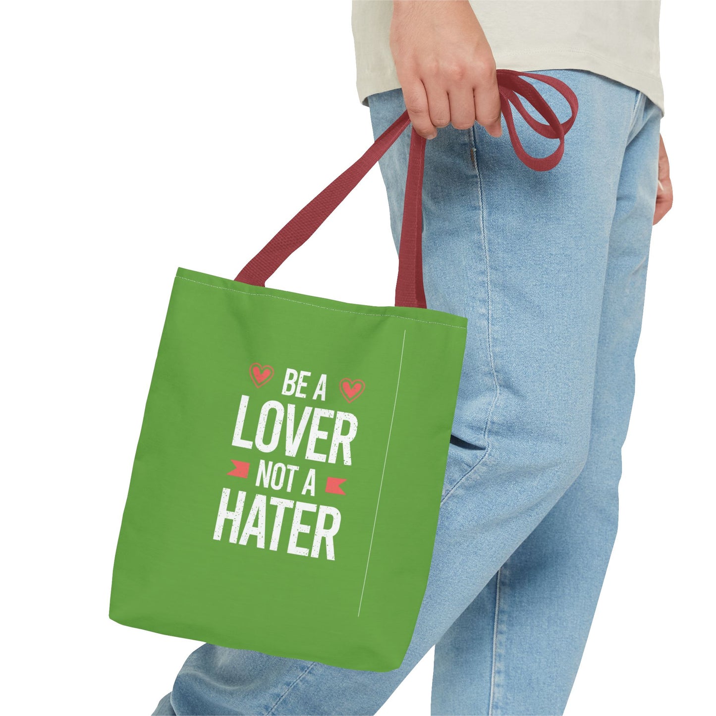 Be A Lover Not A Hater Tote Bag (AOP)