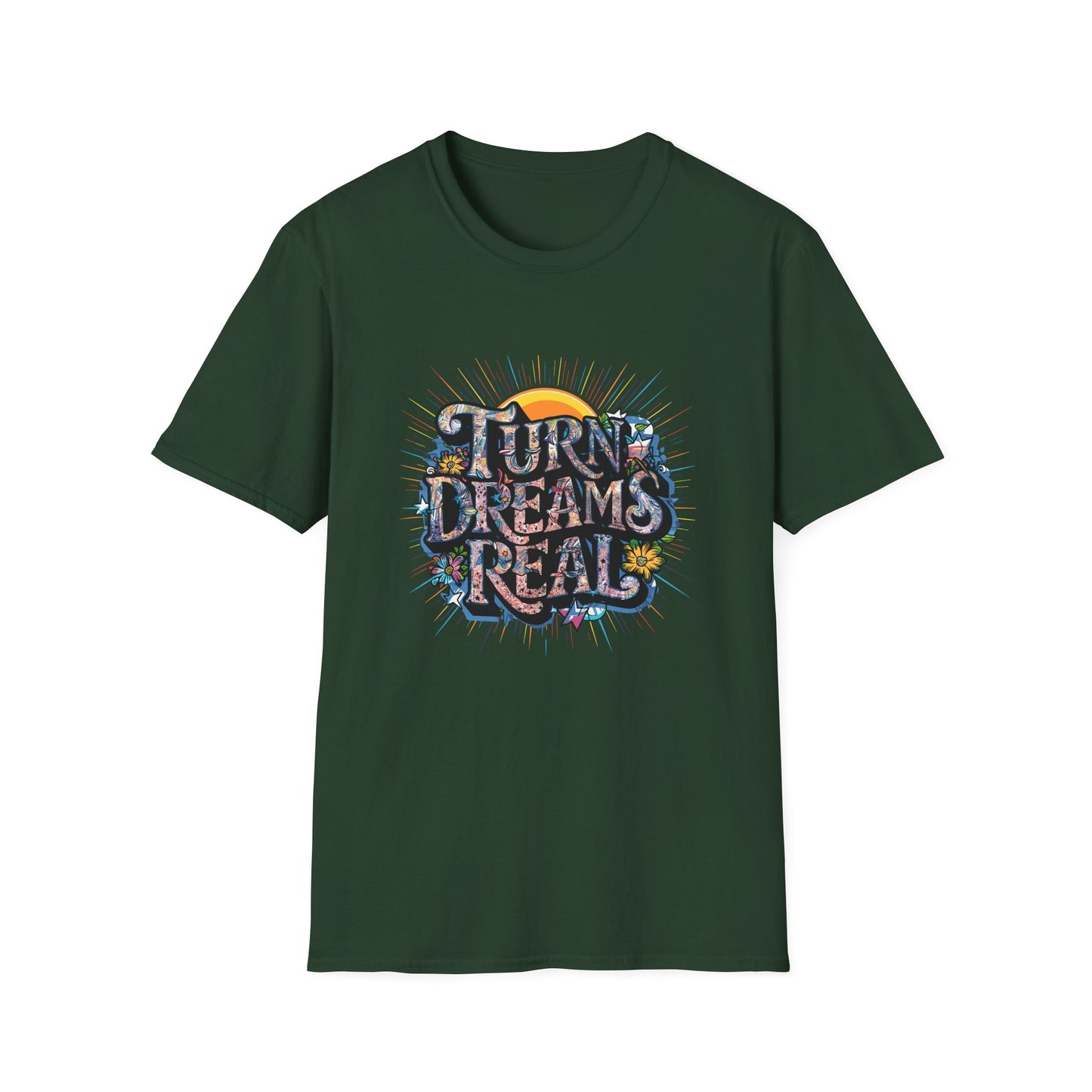 Turns Dreams Real Unisex Softstyle T-Shirt