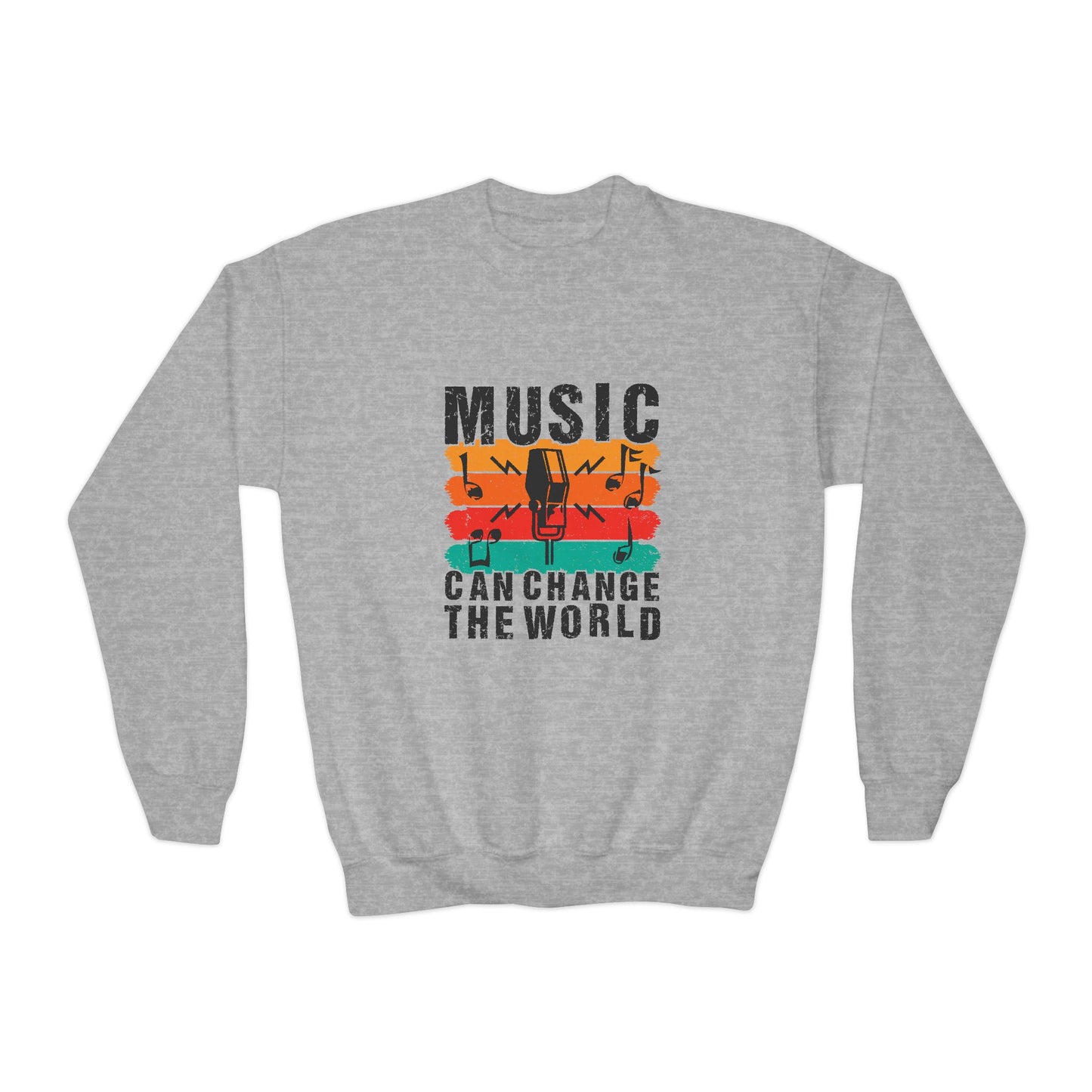 Music Can Change The World Youth Crewneck Sweatshirt