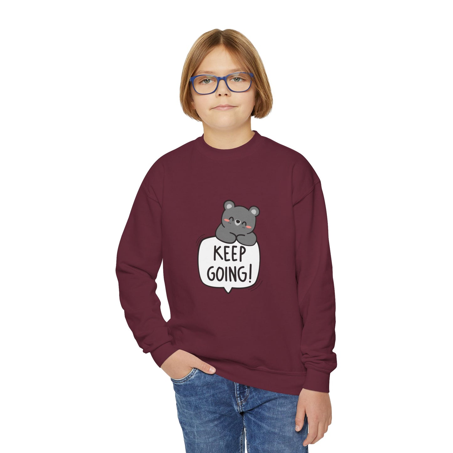 Keep Going Youth Crewneck Sweatshirt