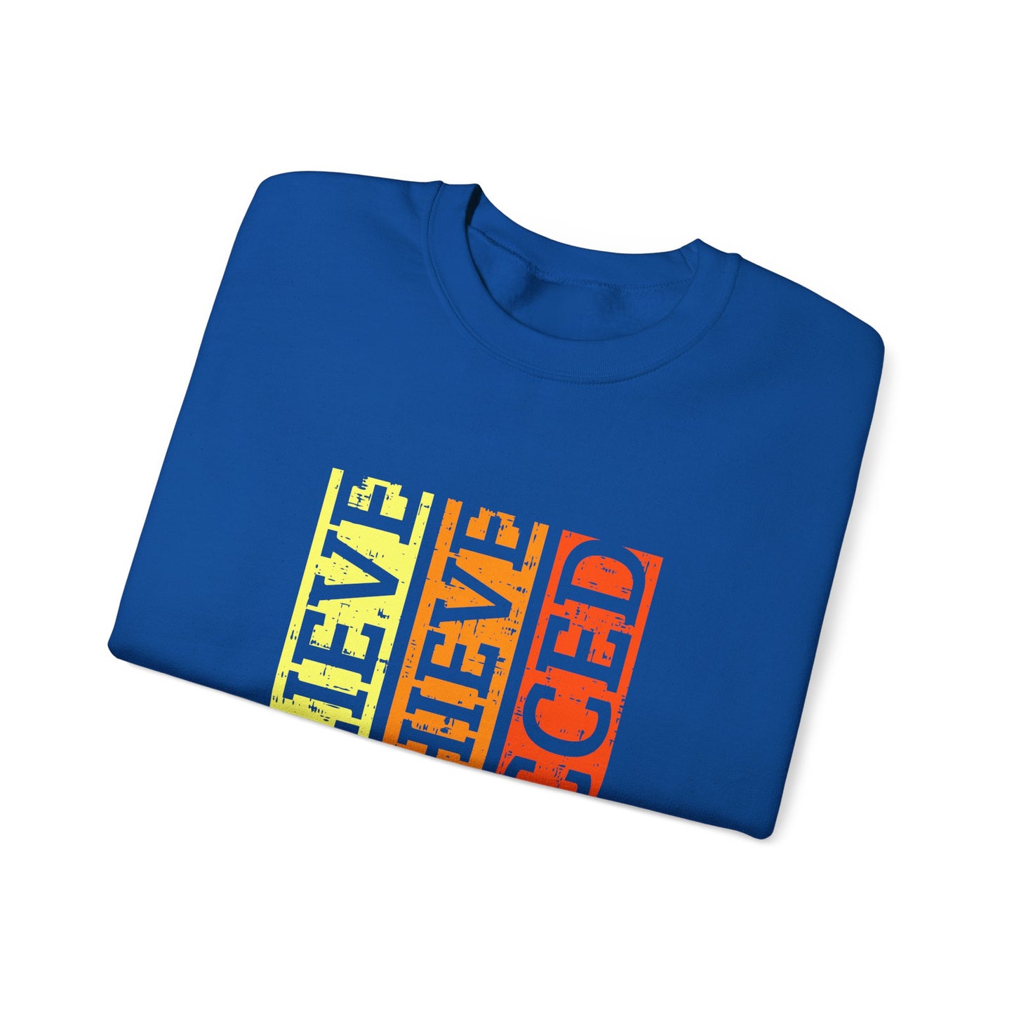 Belive Achieve Succed Unisex Heavy Blend™ Crewneck Sweatshirt