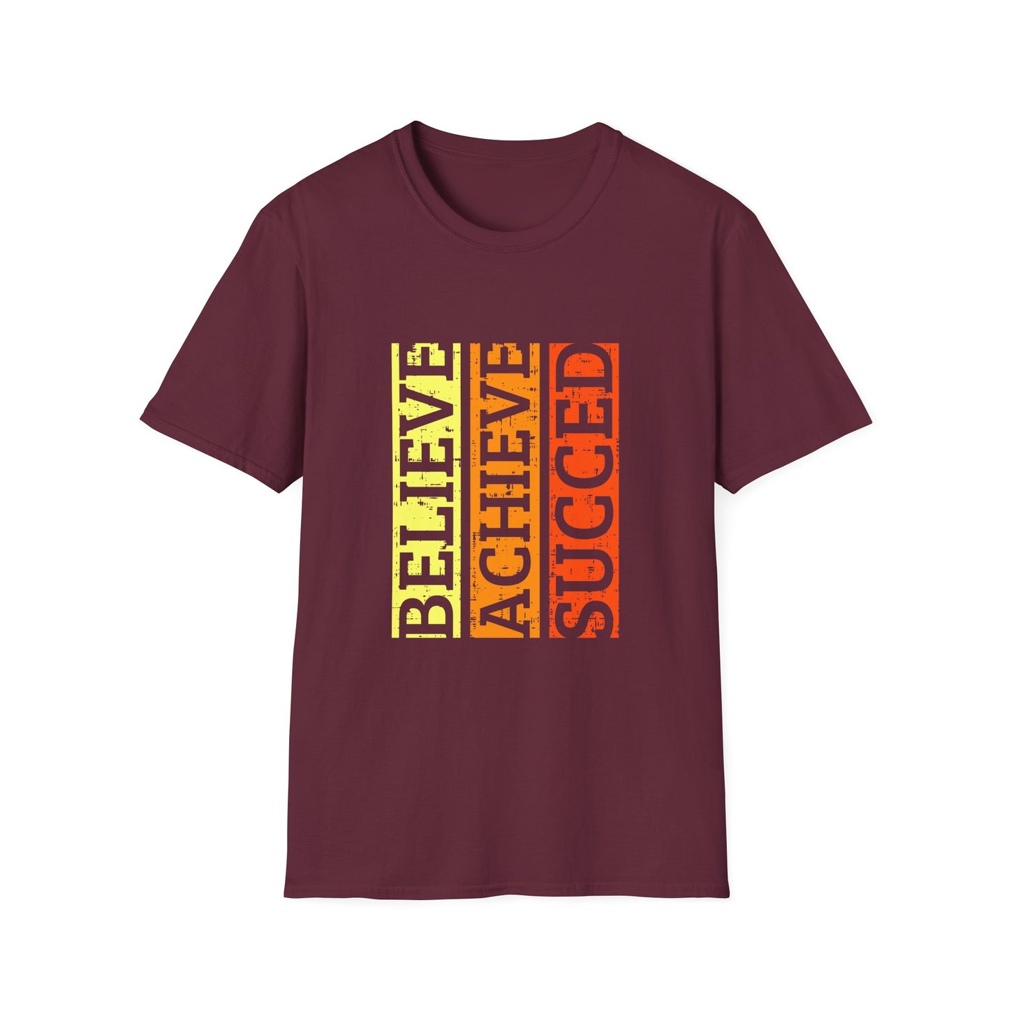Belive Achieve Succed Unisex Softstyle T-Shirt