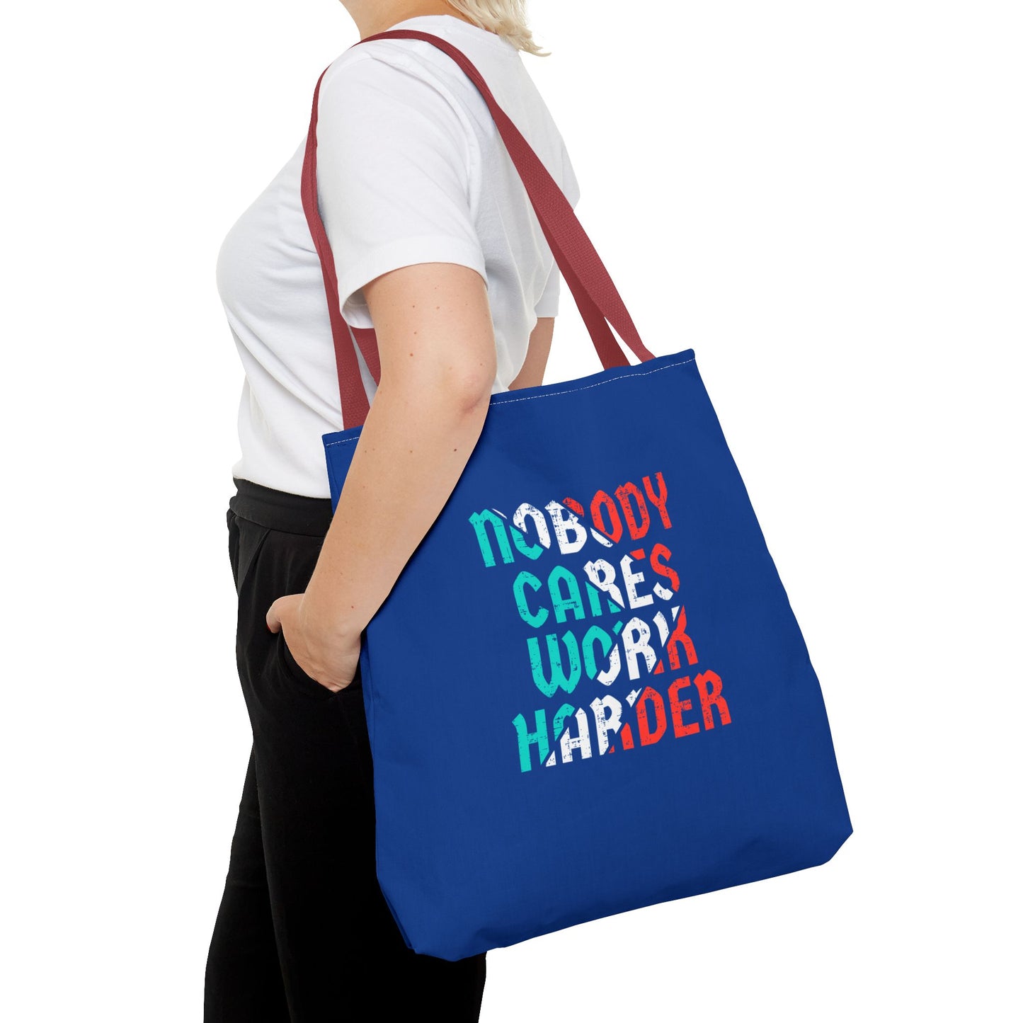 Nobody Cares Work Harder Tote Bag (AOP)