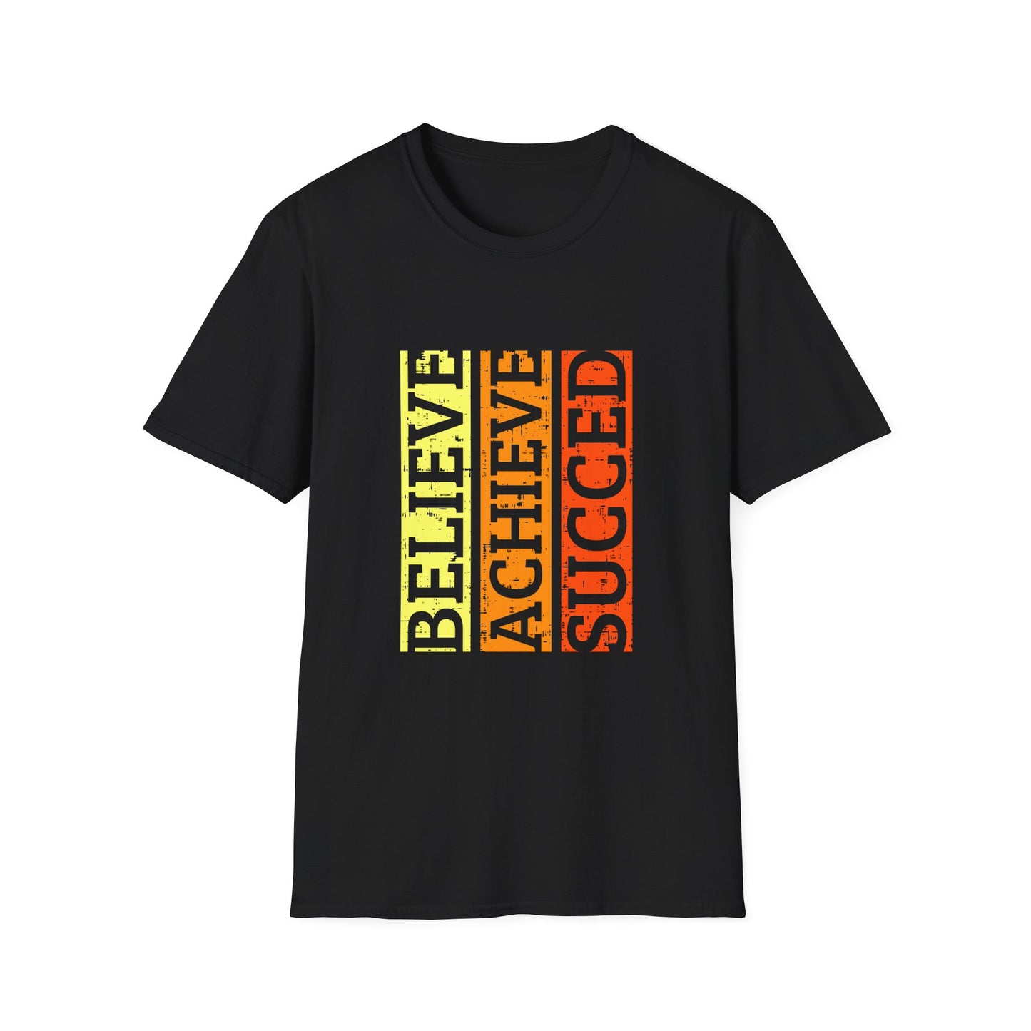 Belive Achieve Succed Unisex Softstyle T-Shirt