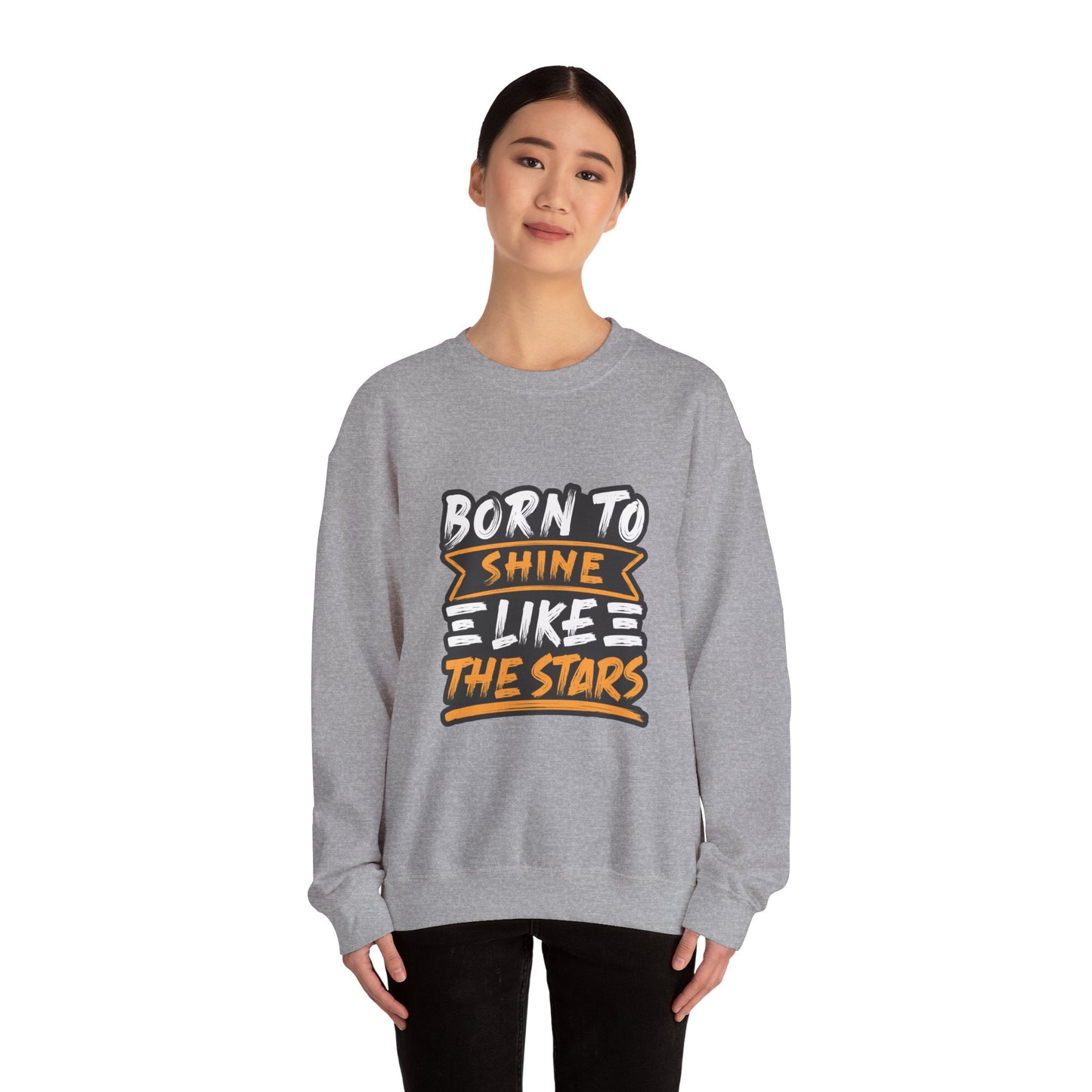 Born To Shine Like The Stars Unisex Heavy Blend™ Crewneck Sweatshirt
