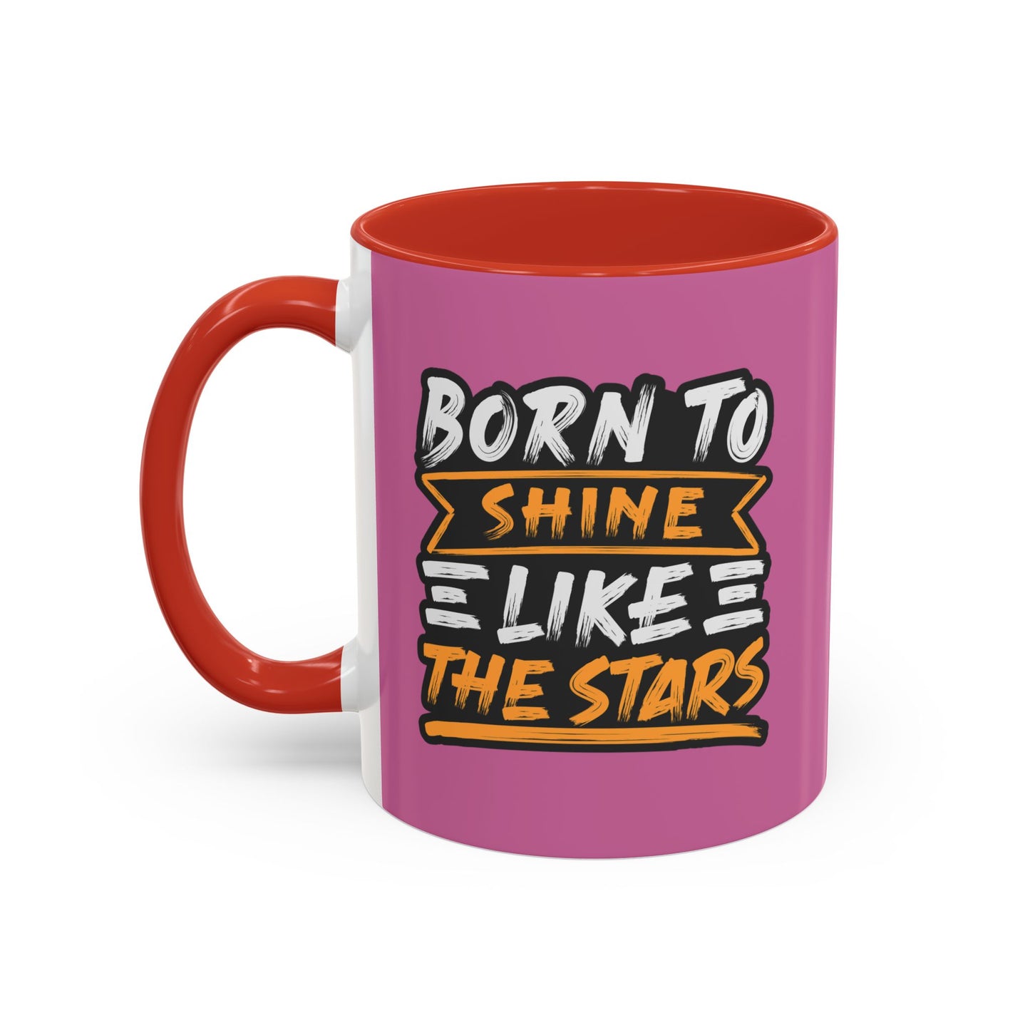 Born To Shine Like The Stars Accent Coffee Mug (11, 15oz)
