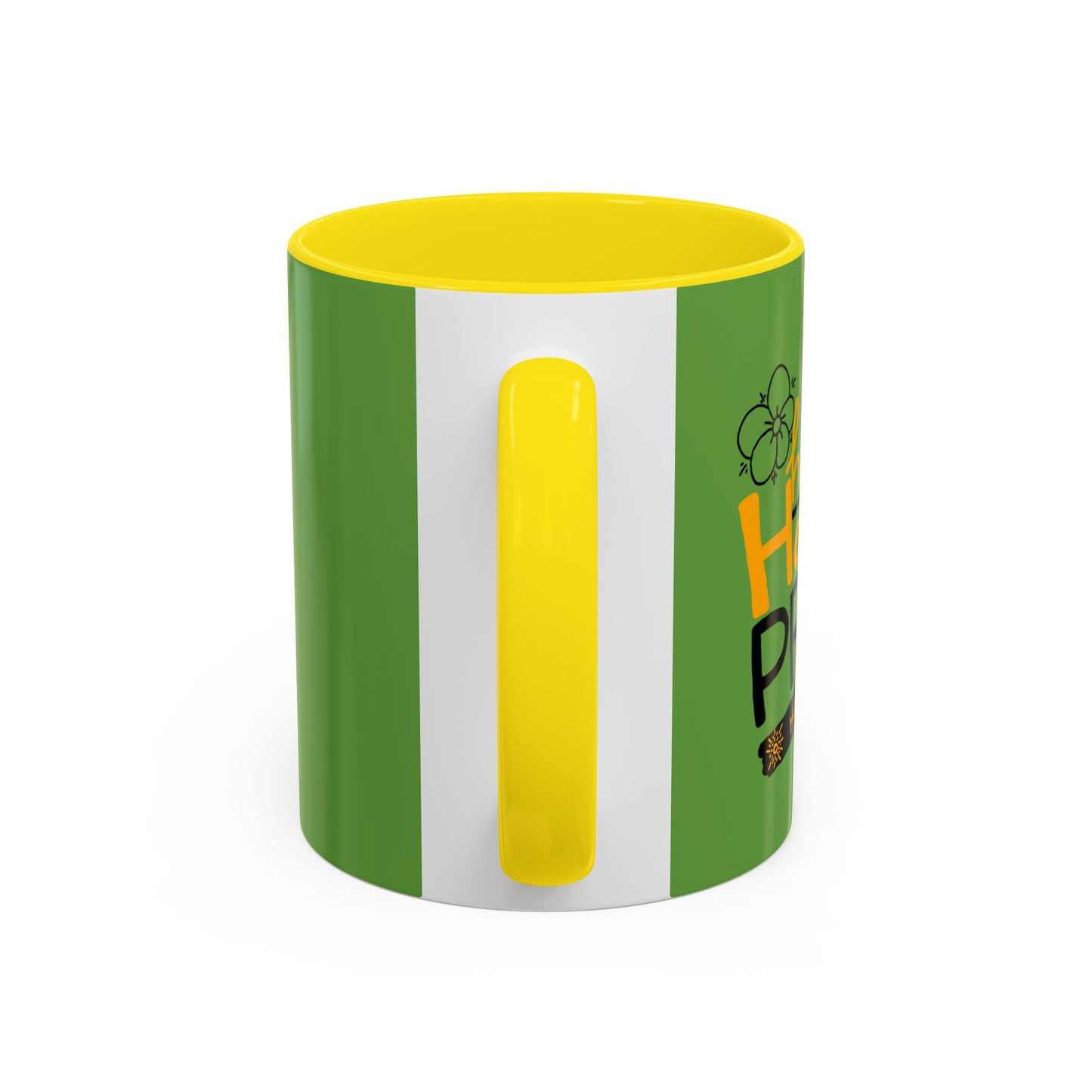 Hustle Hard And Pray Harder Accent Coffee Mug (11, 15oz)