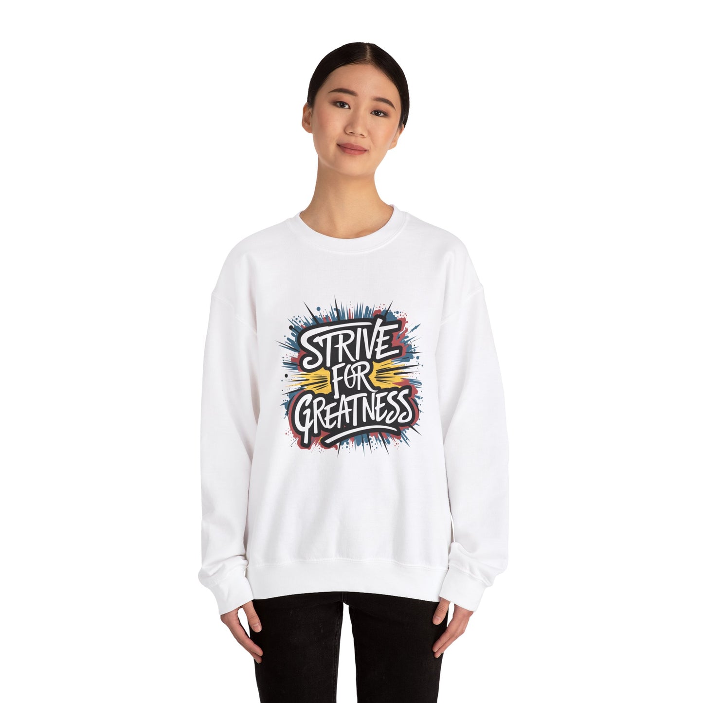 Strive For Greatness Unisex Heavy Blend™ Crewneck Sweatshirt