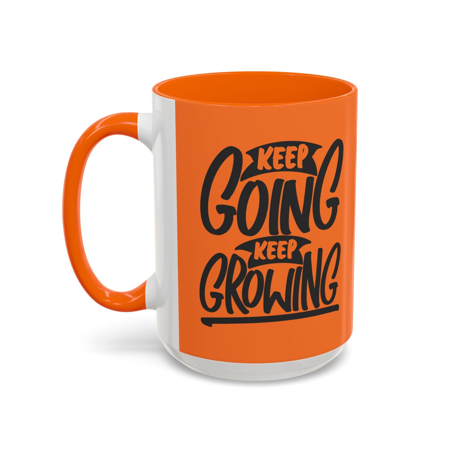 Keep Going Keep Growing Accent Coffee Mug (11, 15oz)