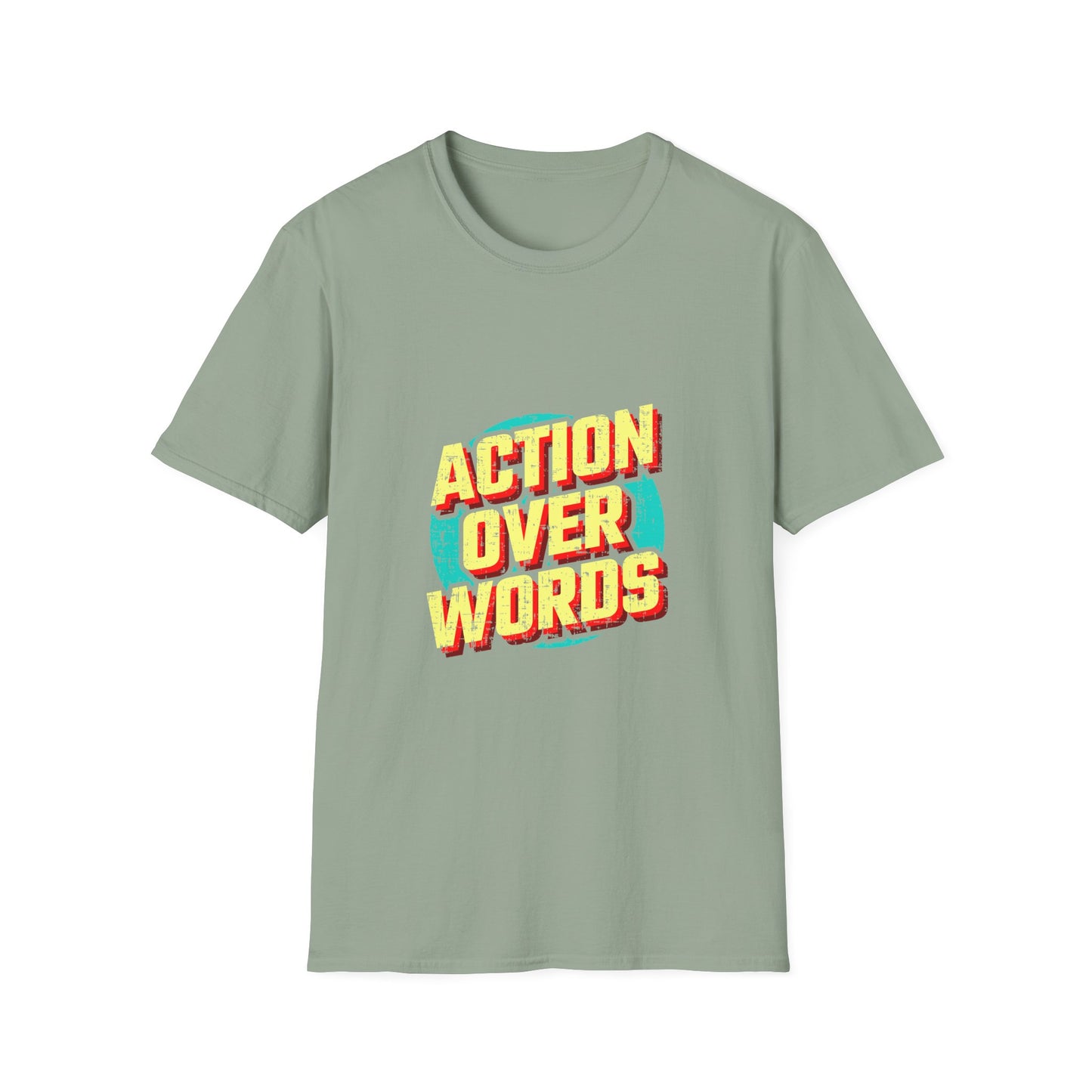 Action Over Words Unisex Softstyle T-Shirt