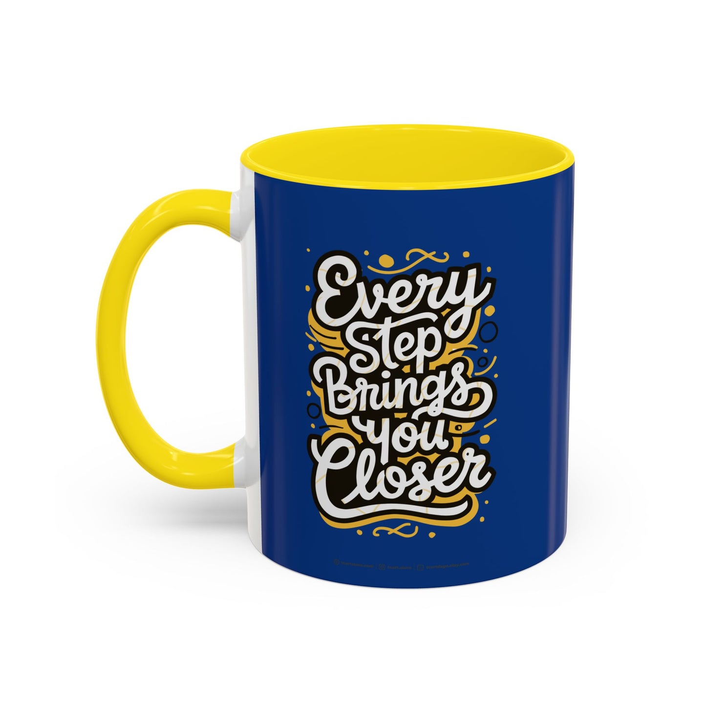 Every Step Brings You Closer Accent Coffee Mug (11, 15oz)