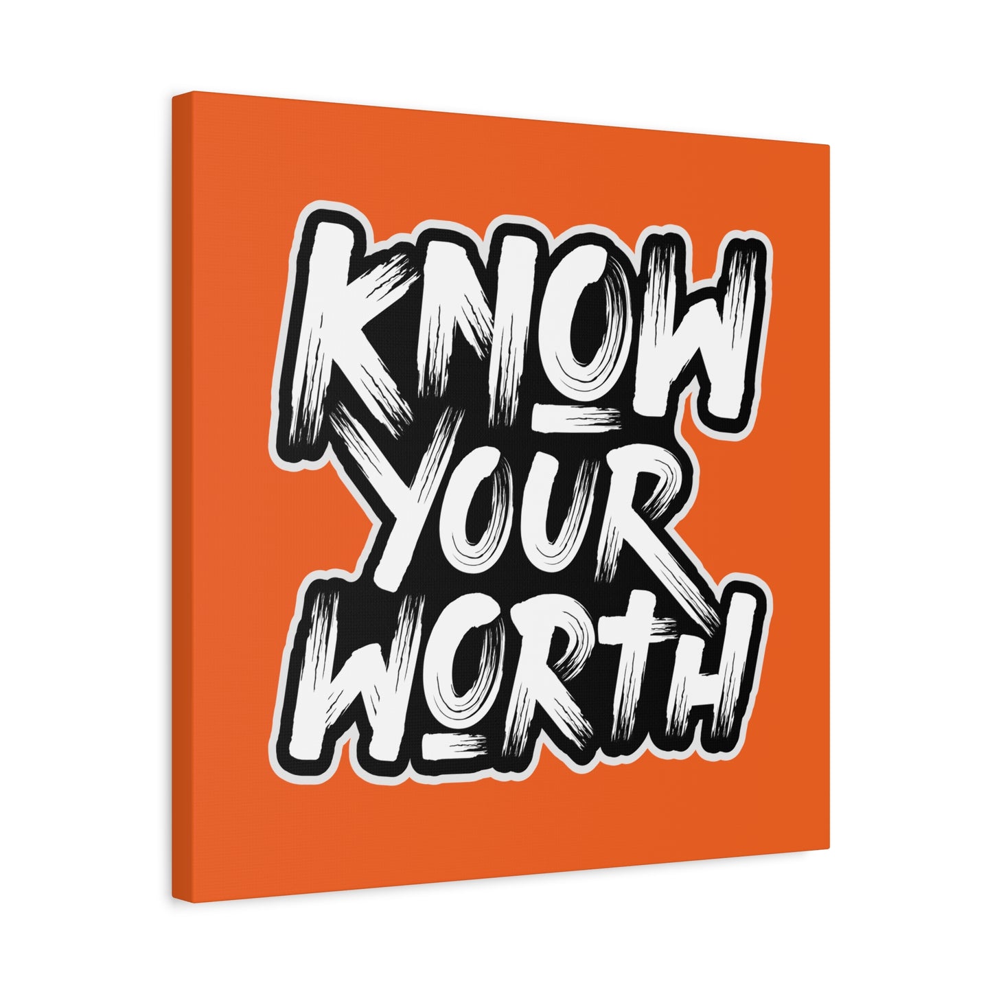 Know Your Worth Matte Canvas, Stretched, 1.25"